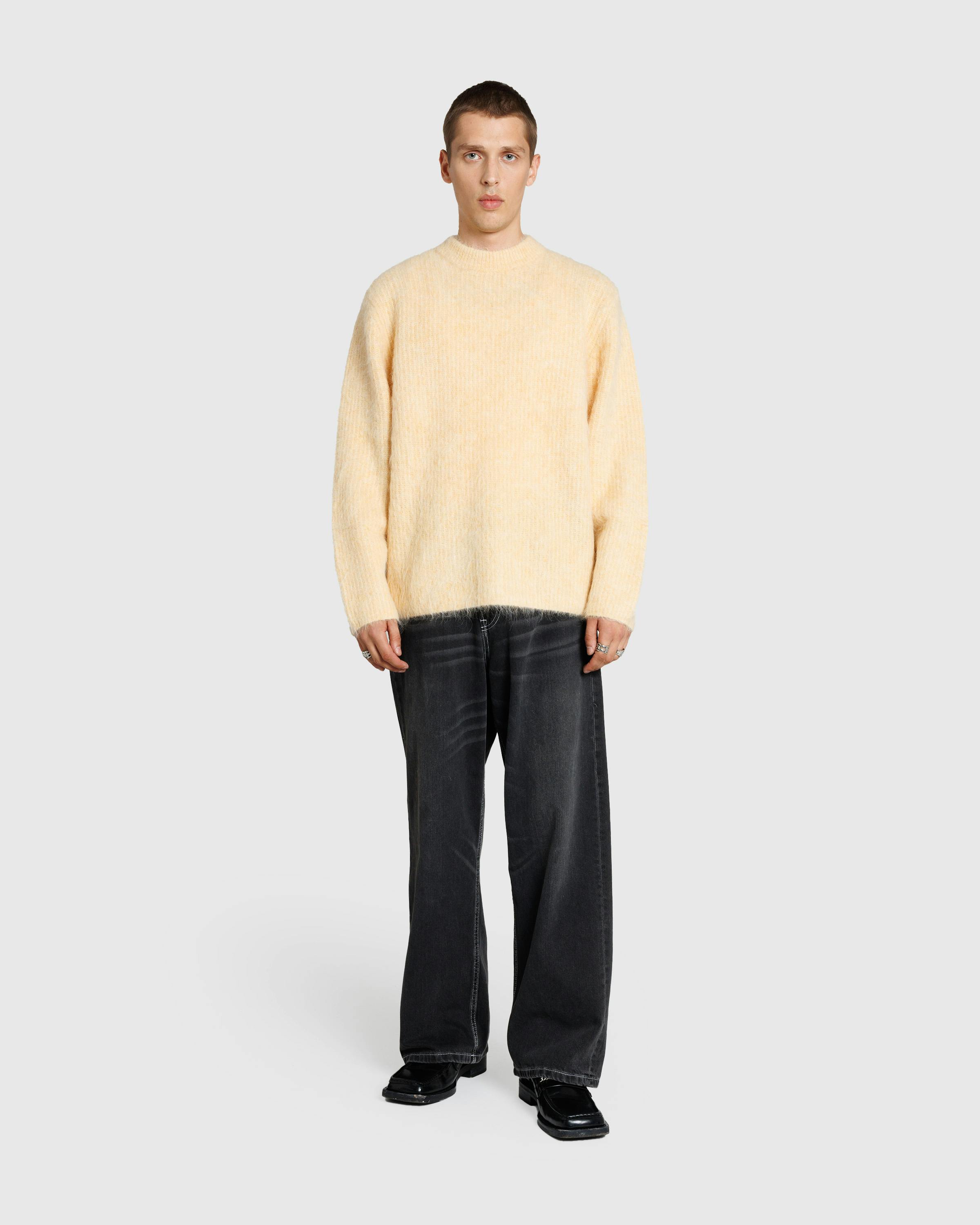 Séfr – Haru Sweater Pale Yellow Alpaca - Crewnecks - Yellow - Image 3