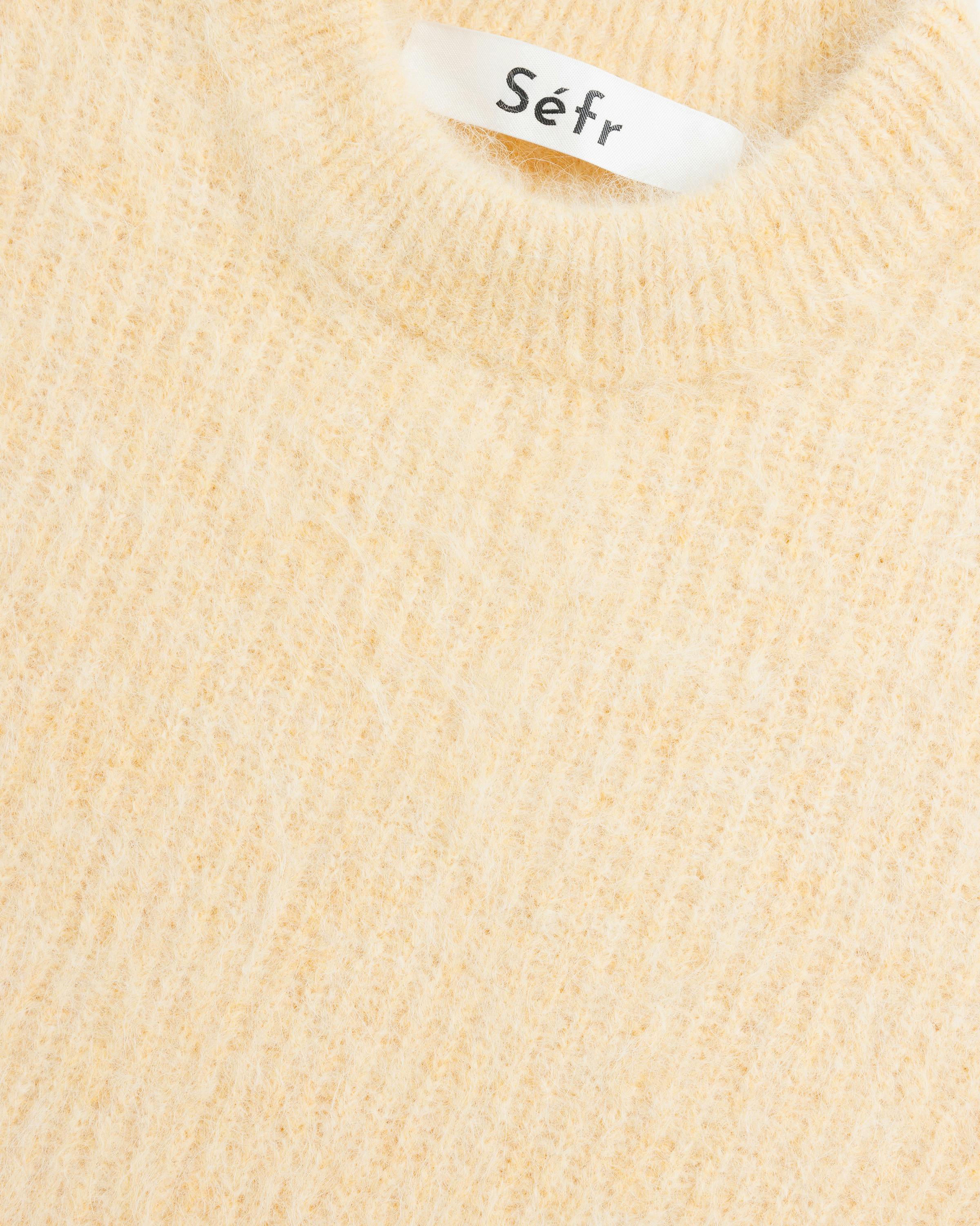 Séfr – Haru Sweater Pale Yellow Alpaca - Crewnecks - Yellow - Image 8