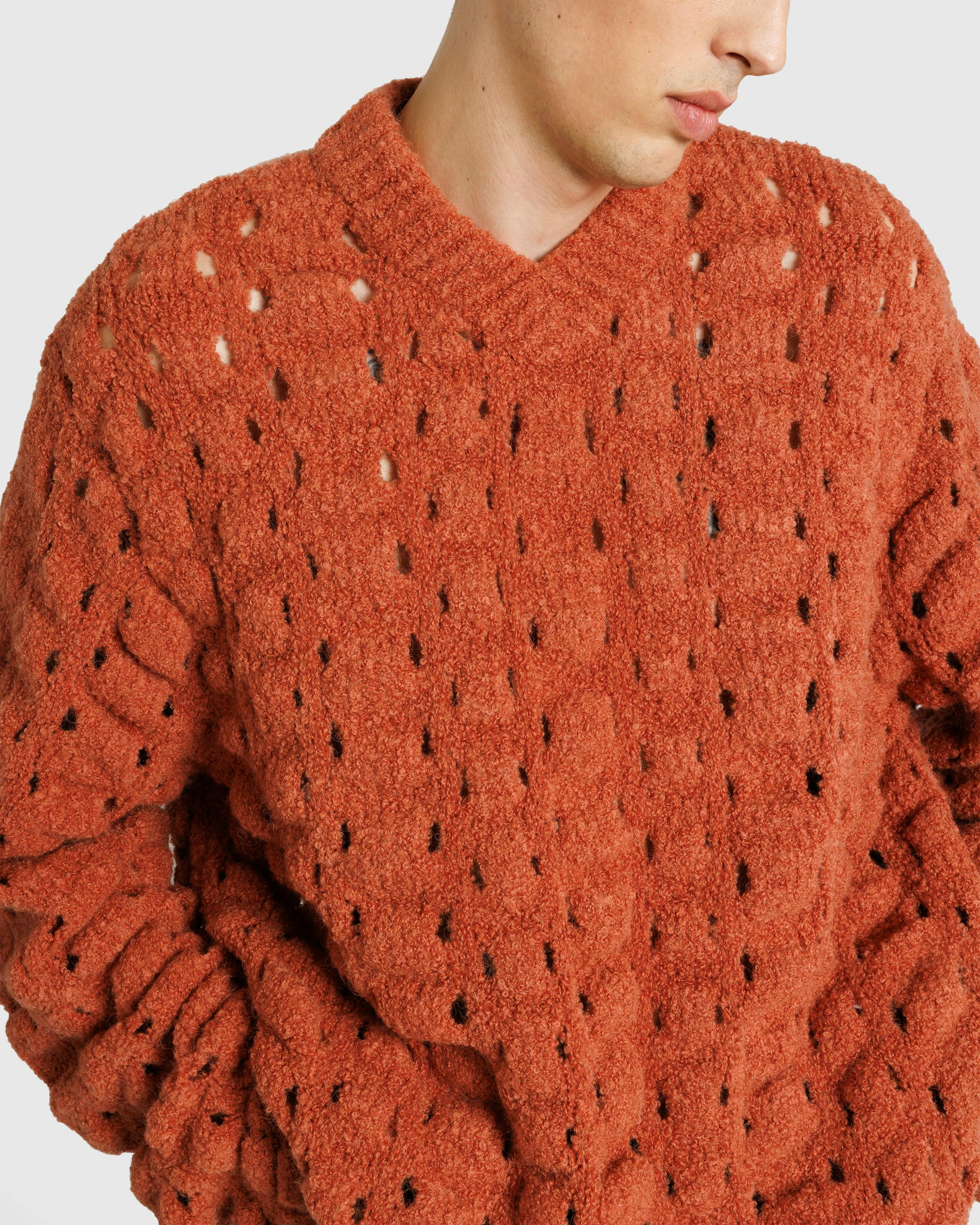 Séfr – Othello Sweater Warm Boucle - Crewnecks - Orange - Image 4