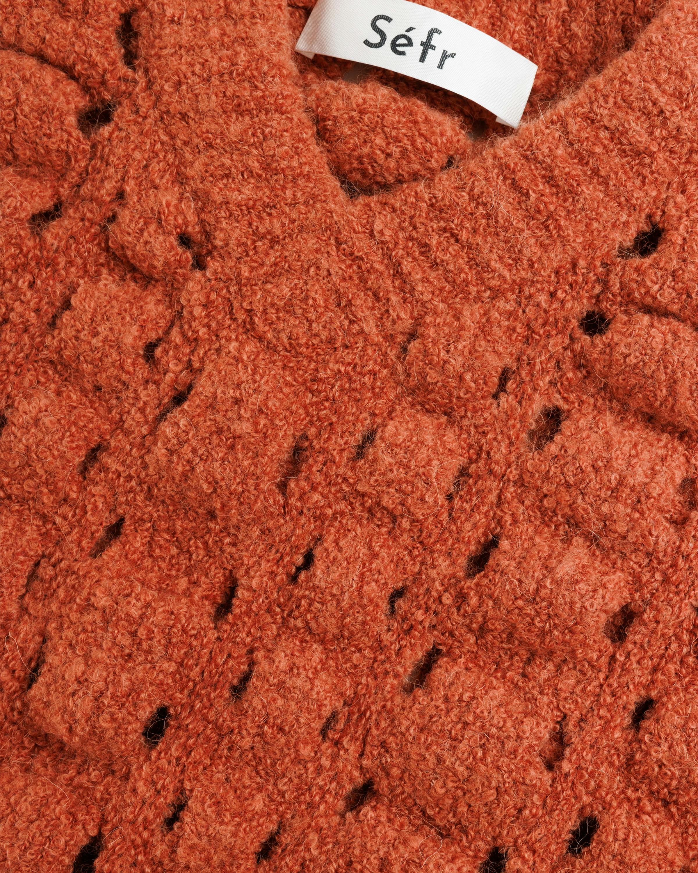 Séfr – Othello Sweater Warm Boucle - Crewnecks - Orange - Image 8