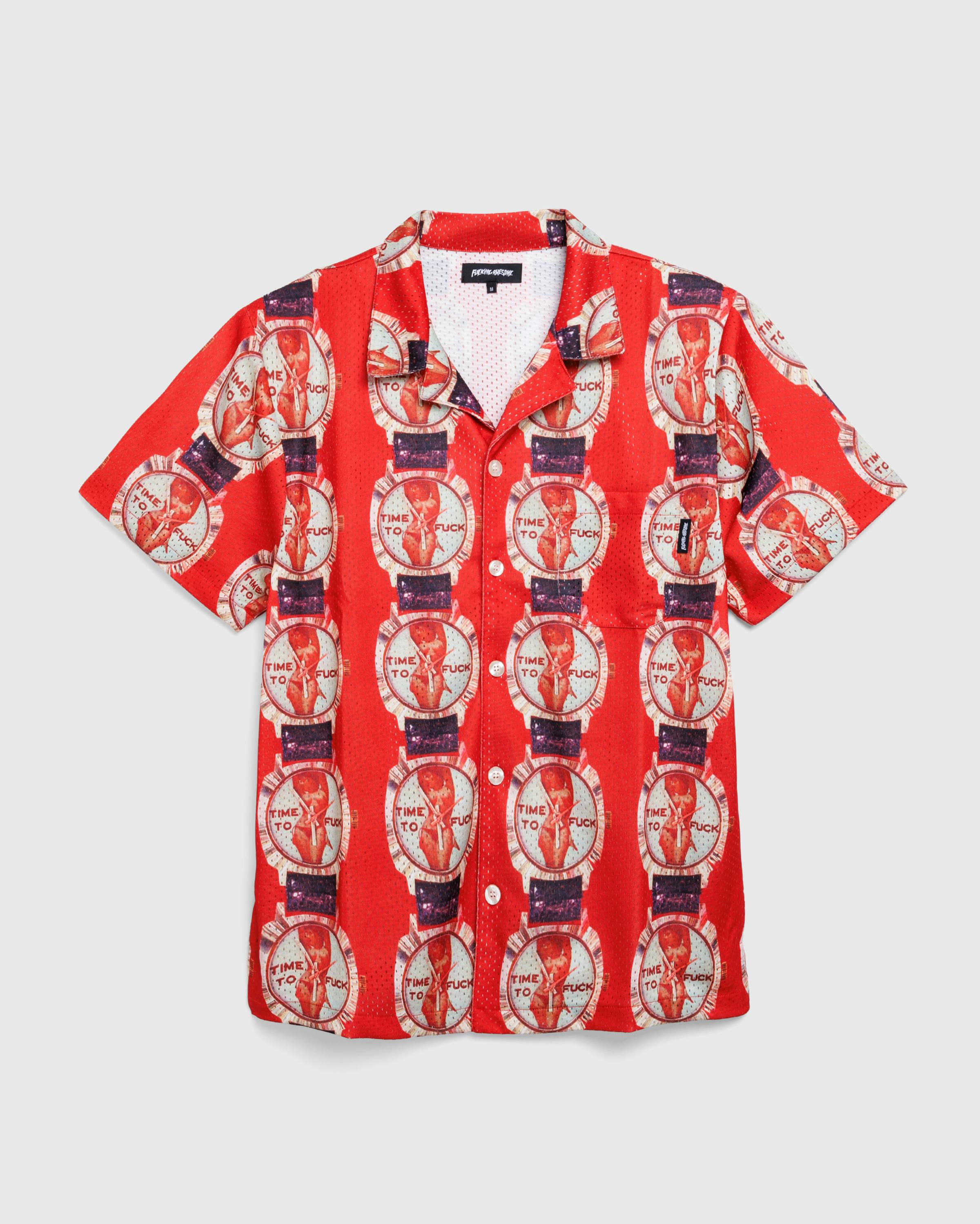 Fucking Awesome – TTF Club Shirt AOP - Shortsleeve Shirts - Multi - Image 1