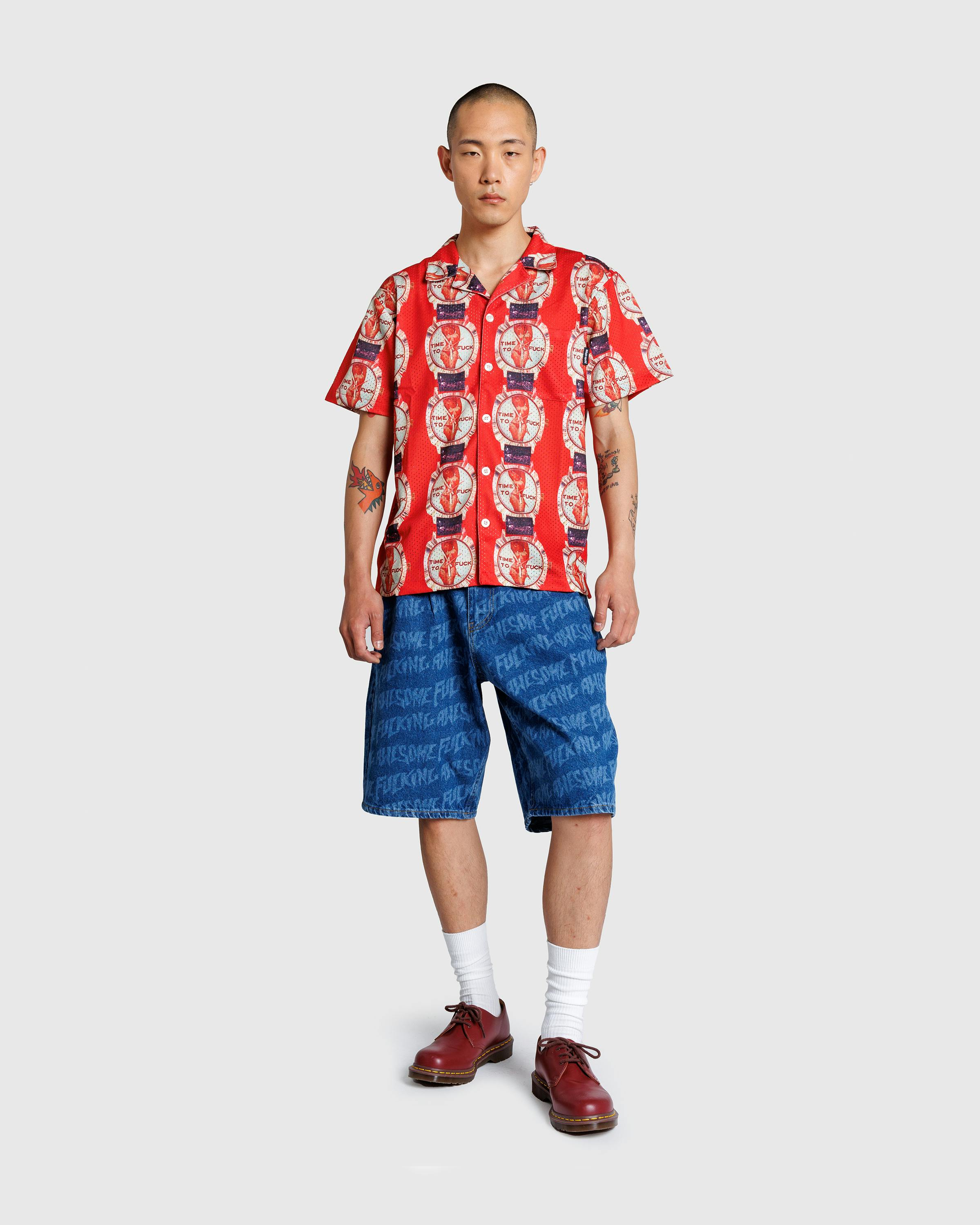 Fucking Awesome – TTF Club Shirt AOP - Shortsleeve Shirts - Multi - Image 3