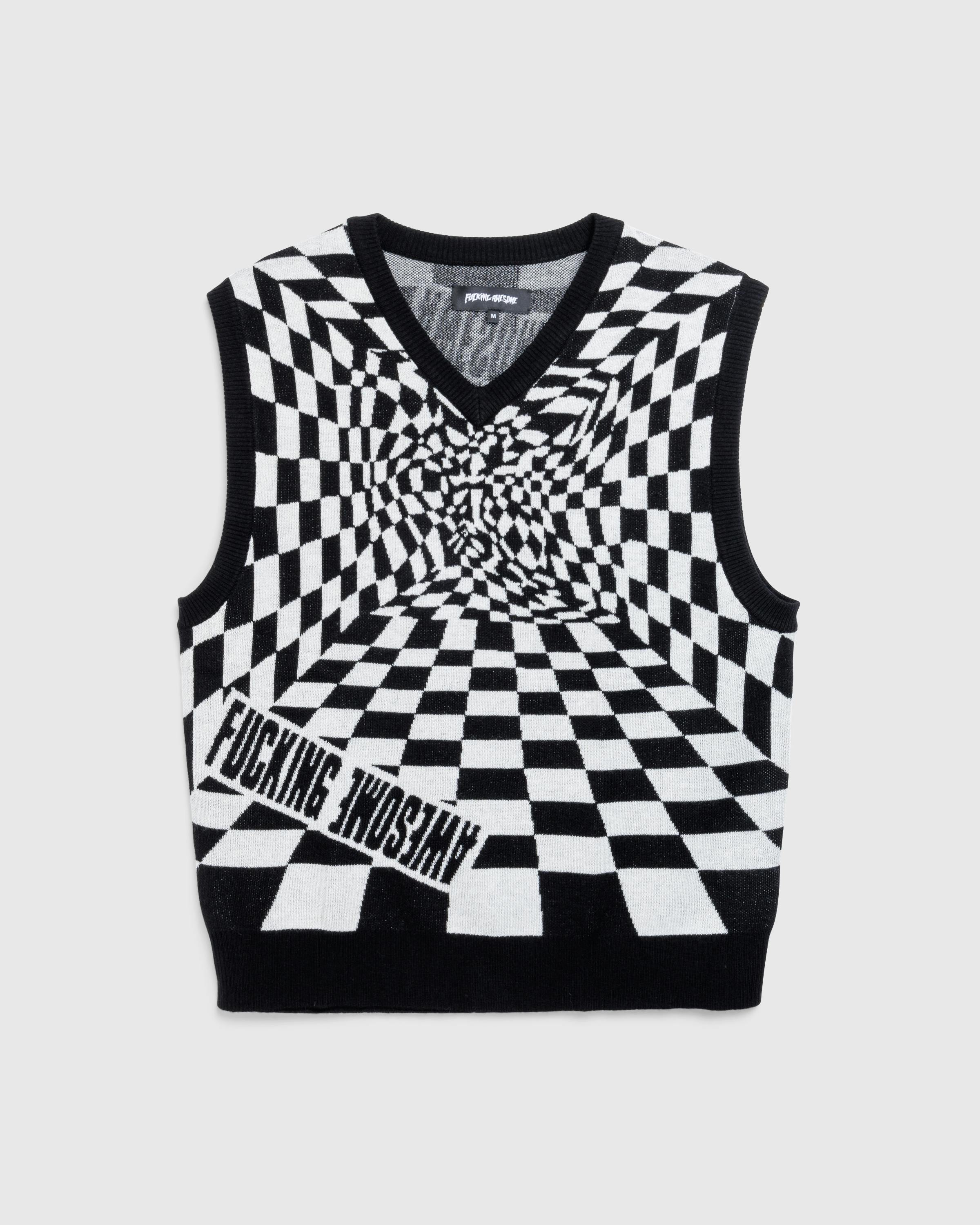 Fucking Awesome – Warped Sweater Vest Black - Gilets - Black - Image 1