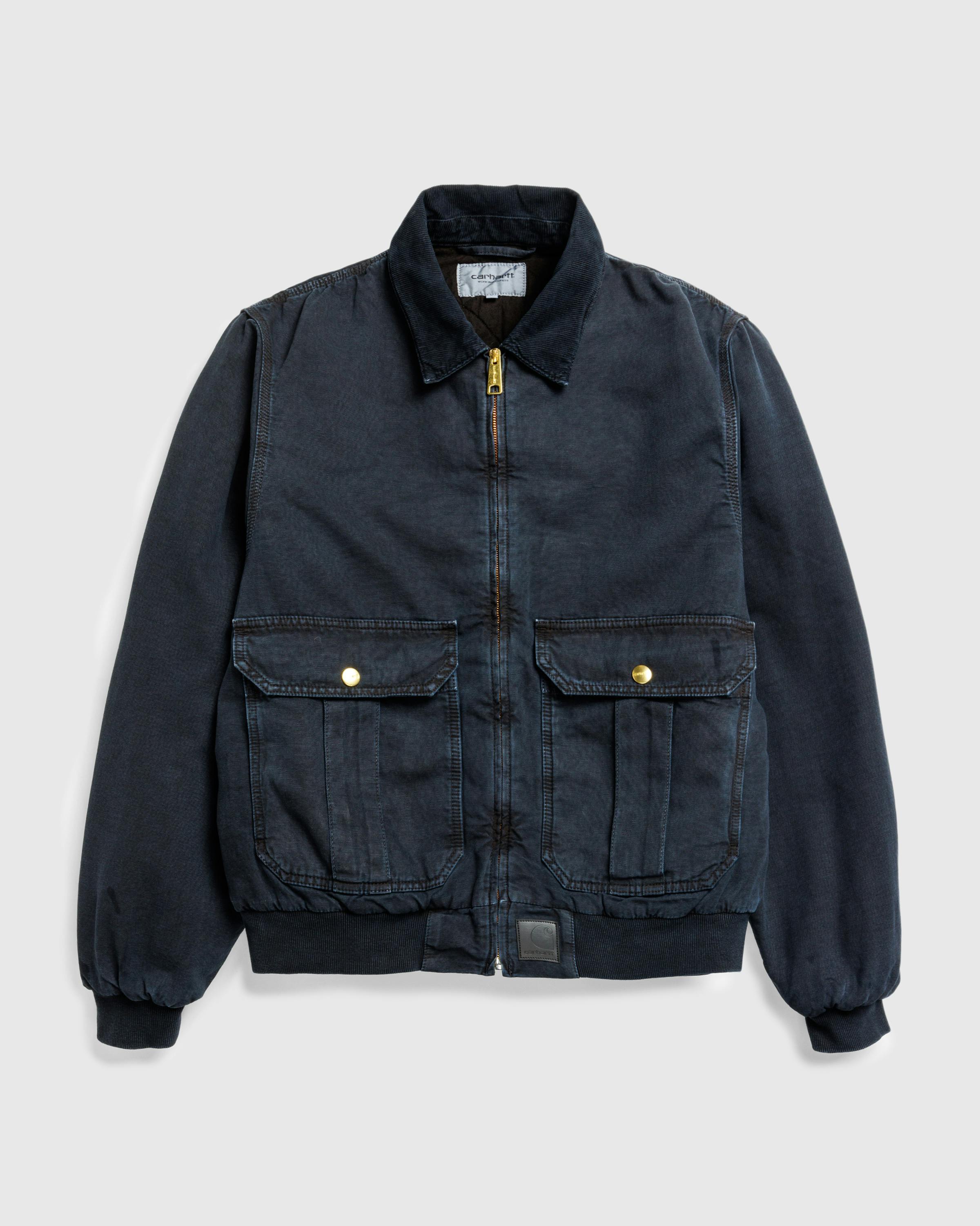 Carhartt WIP – Stanton Jacket Black/Black/Stone Dyed - Jackets - Black - Image 1