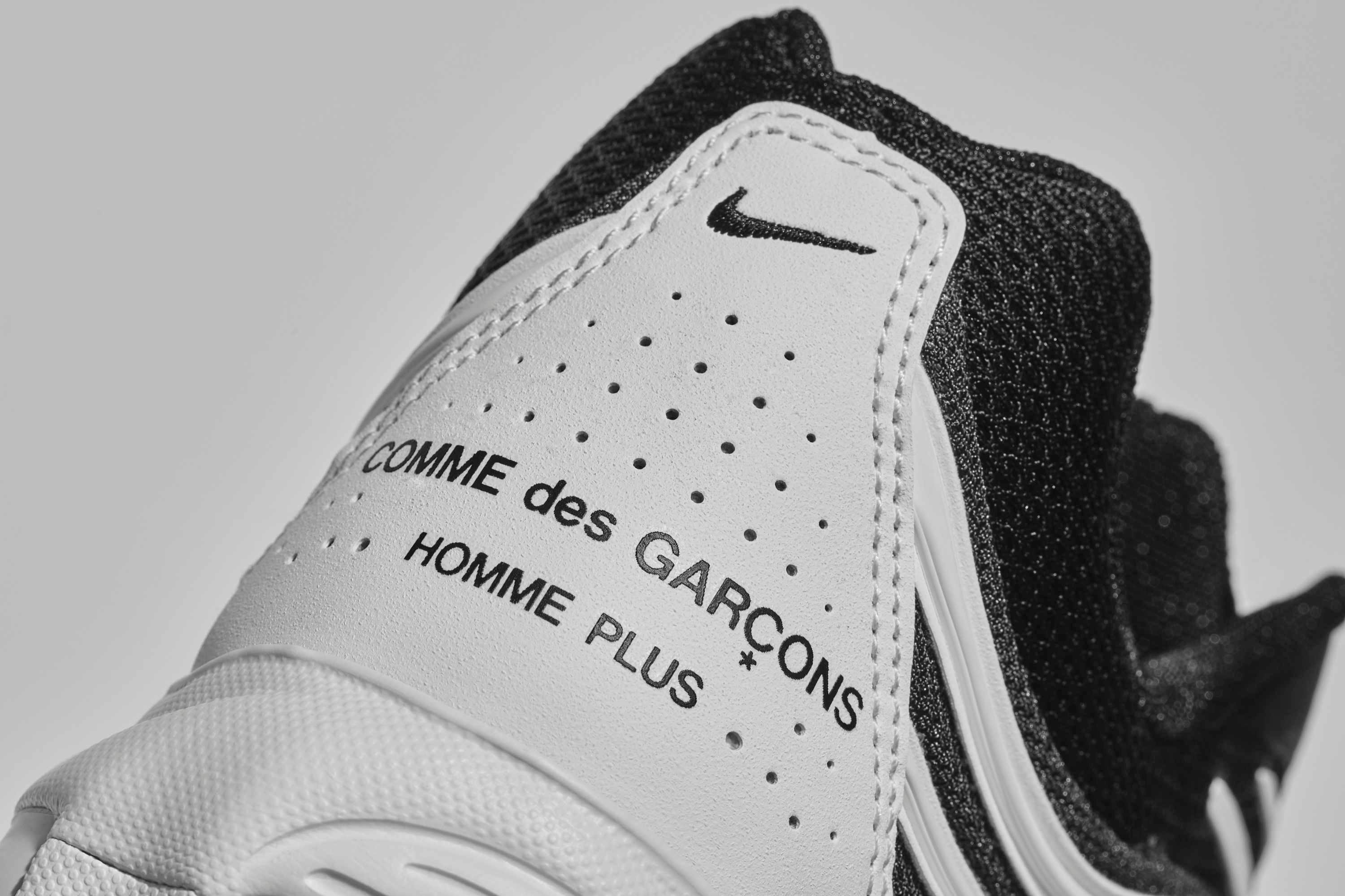 cdg nike air max tl 2.5 sneaker collab in white black leather