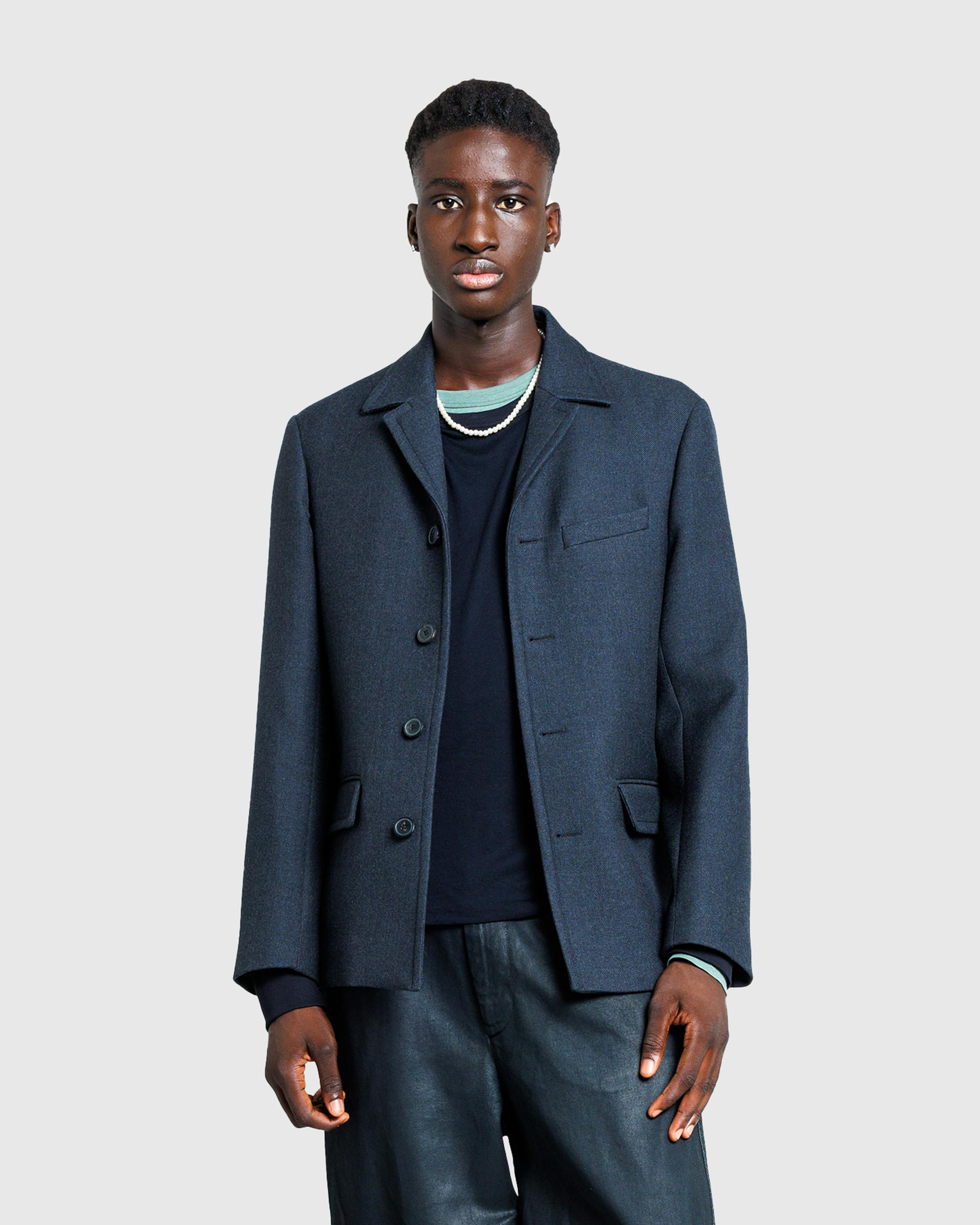 Dries van Noten – Wool Blazer Anthracite - Jackets - Grey - Image 2