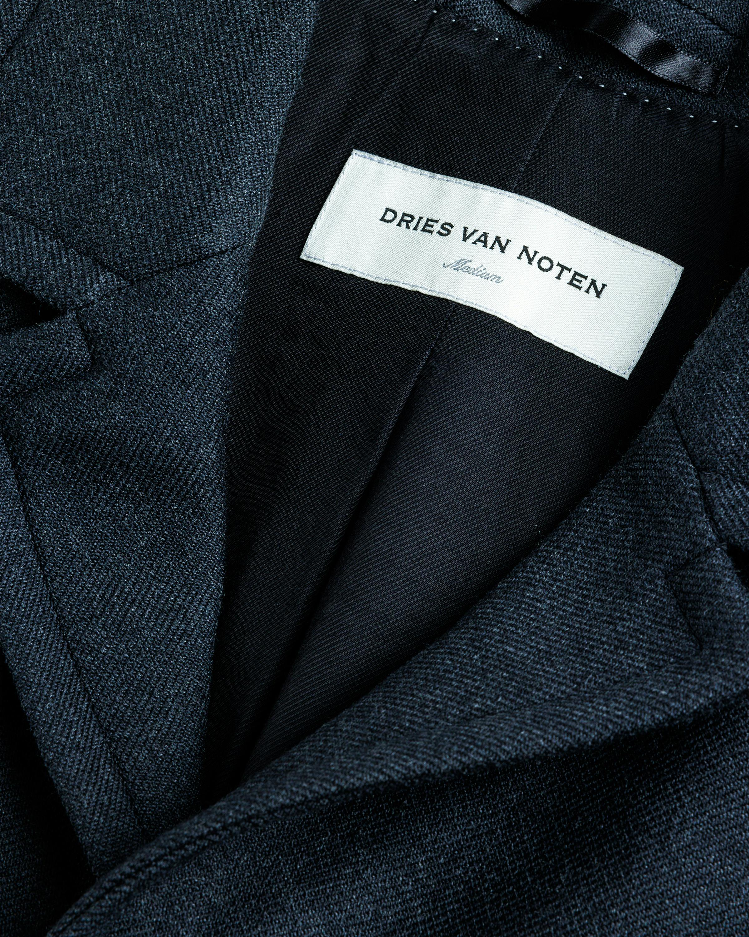 Dries van Noten – Wool Blazer Anthracite - Jackets - Grey - Image 4