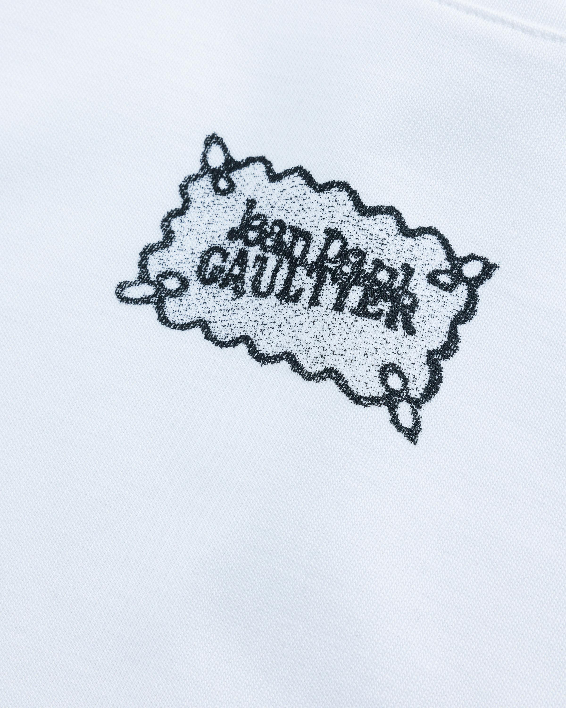 Jean Paul Gaultier – Lace Label T-Shirt White/Black - T-Shirts - White - Image 7