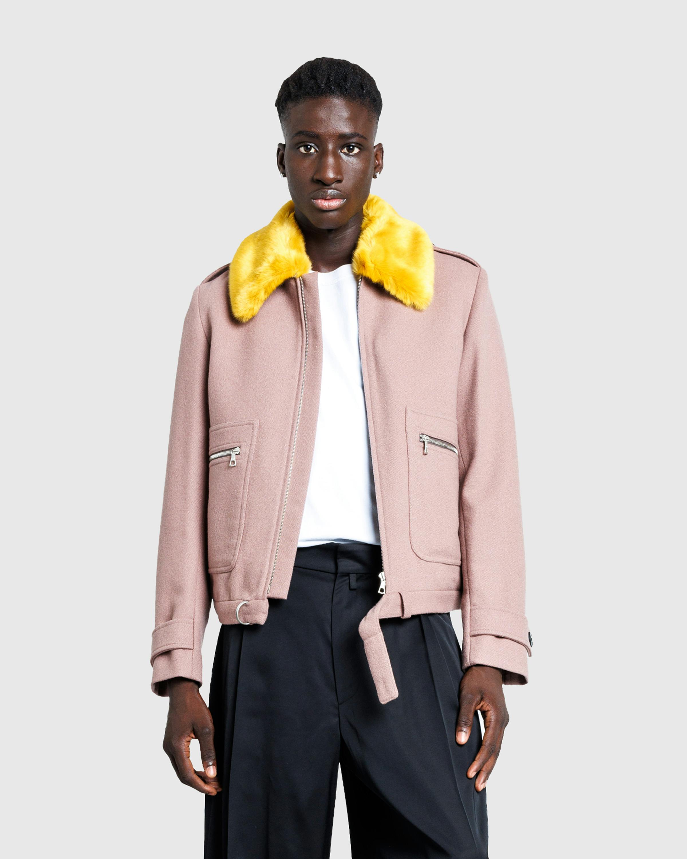 Dries van Noten – Fitted Blouson Old Rose - Jackets - Pink - Image 2