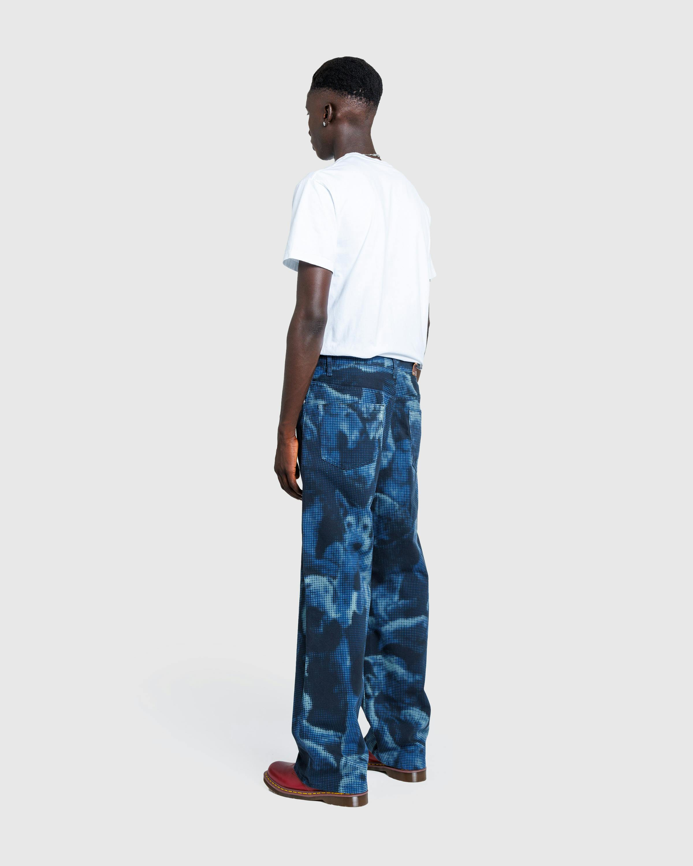 Dries van Noten – Printed Jeans Navy - Trousers - Blue - Image 6