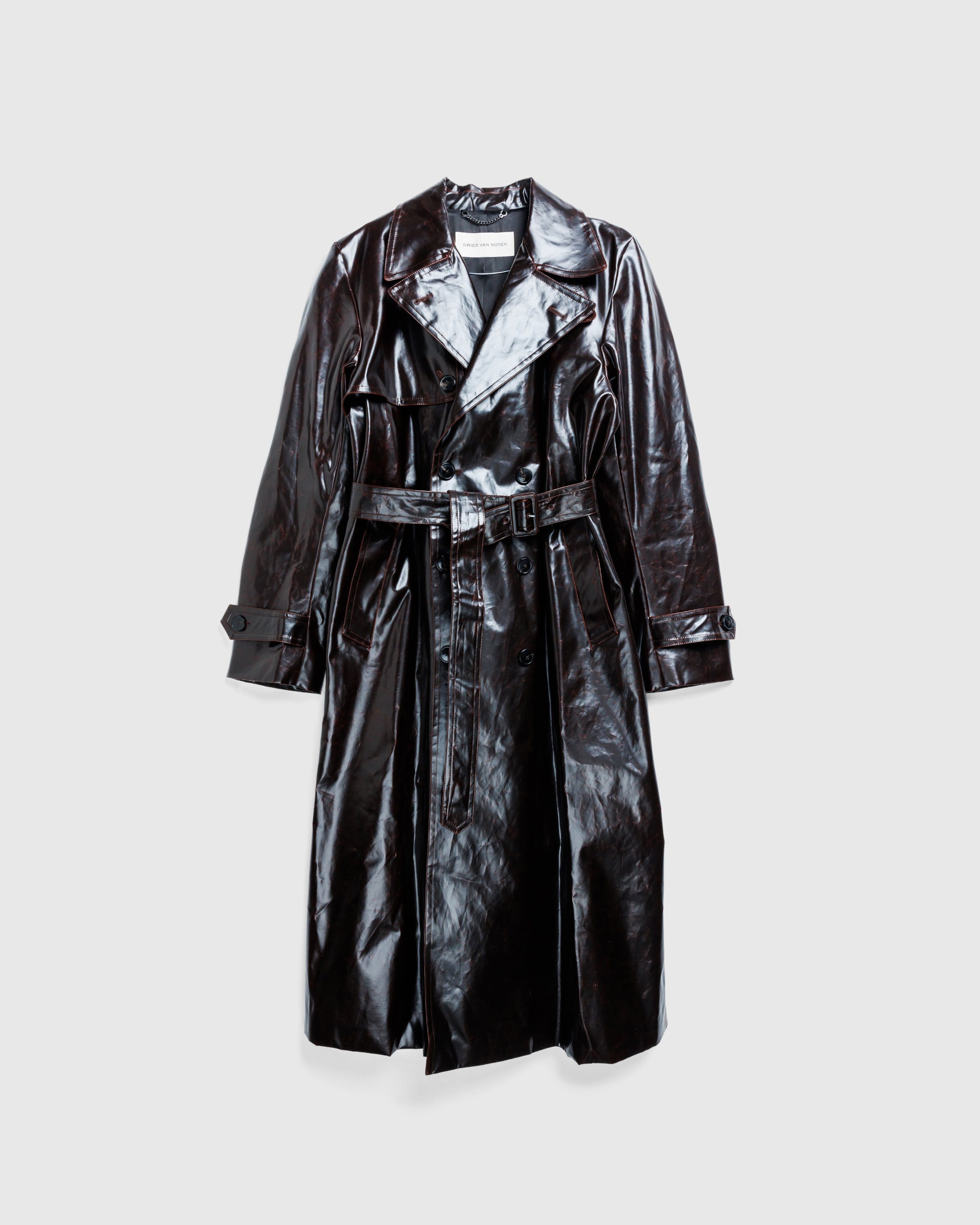 Dries van Noten – Ralphie Coat Aged Brown - Trench Coats - Brown - Image 1