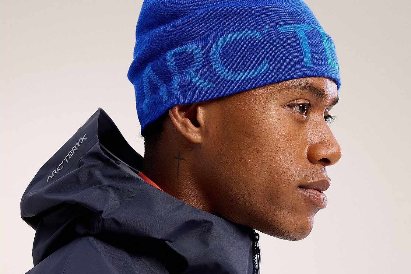 arcteryx beanie in blue