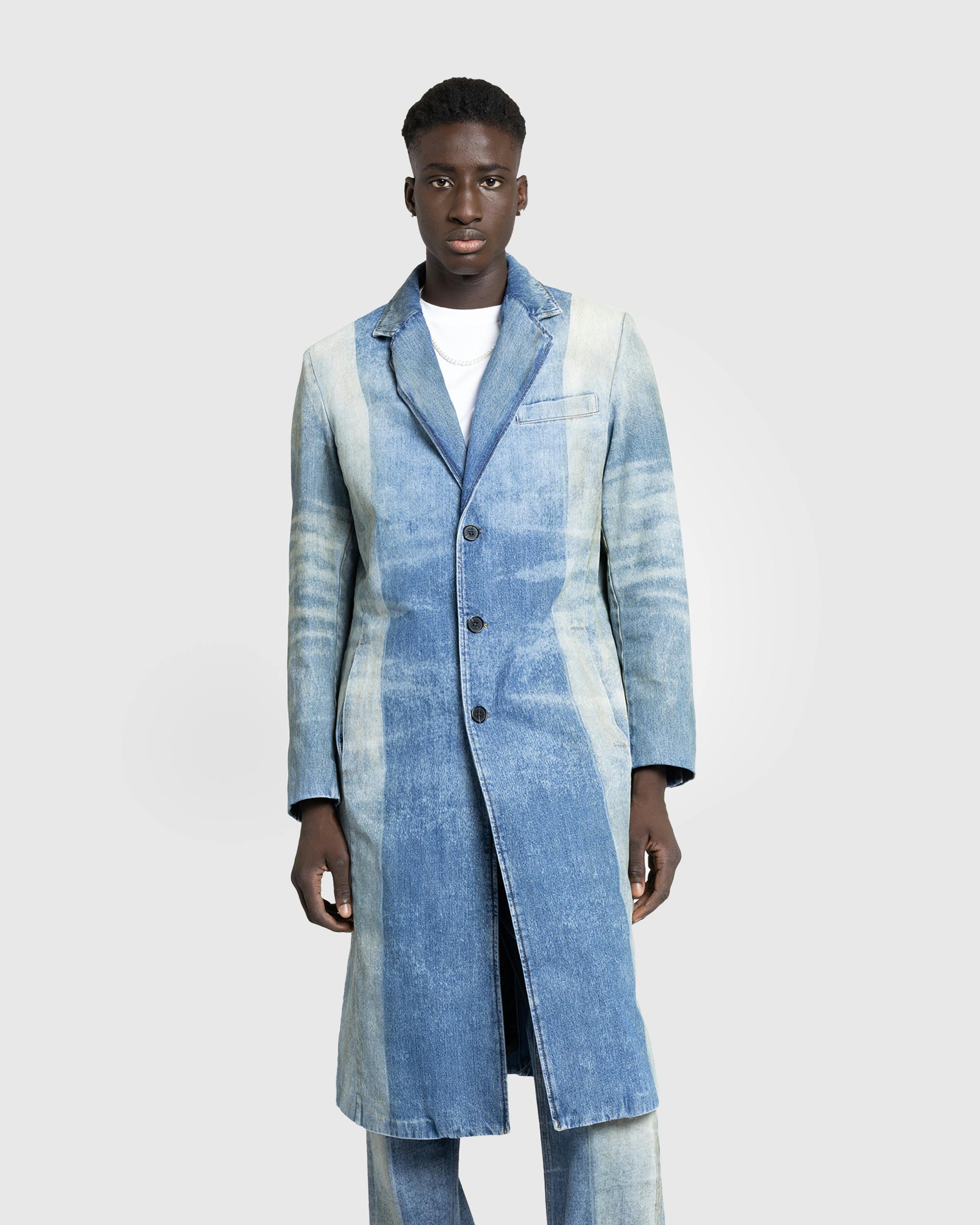 Diesel – Denim Coat Medium Blue - Coats - Blue - Image 2