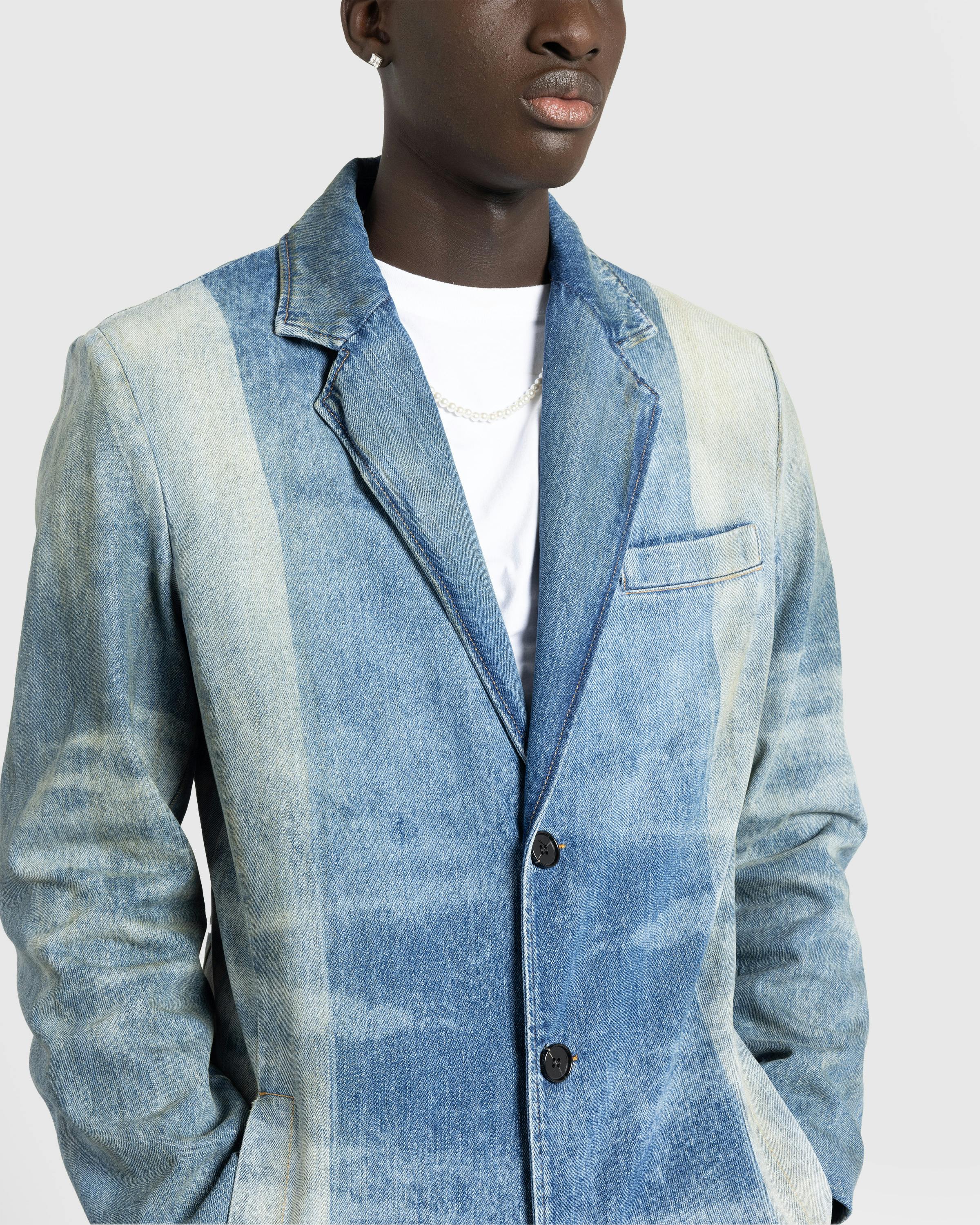 Diesel – Denim Coat Medium Blue - Coats - Blue - Image 4