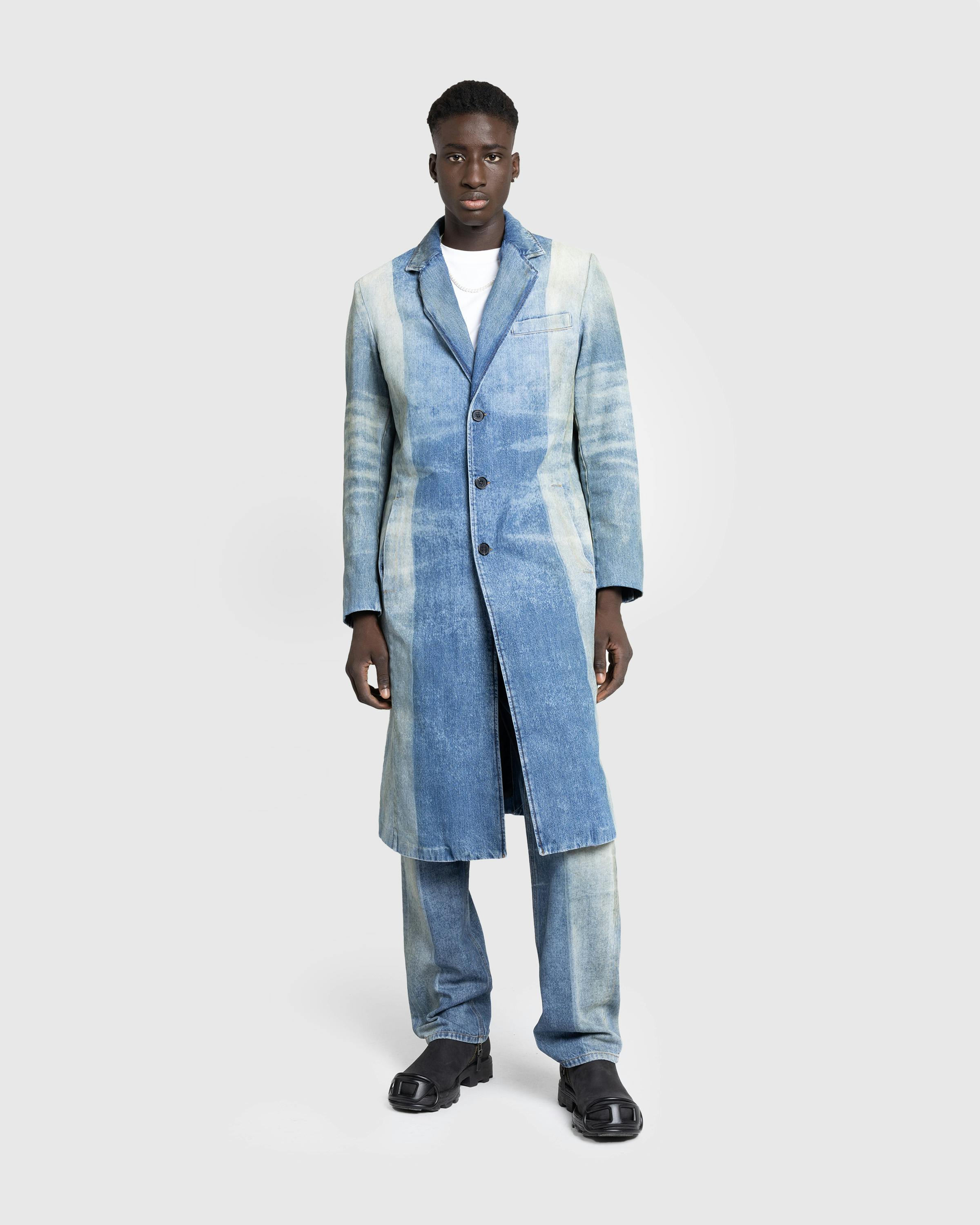 Diesel – Denim Coat Medium Blue - Coats - Blue - Image 3