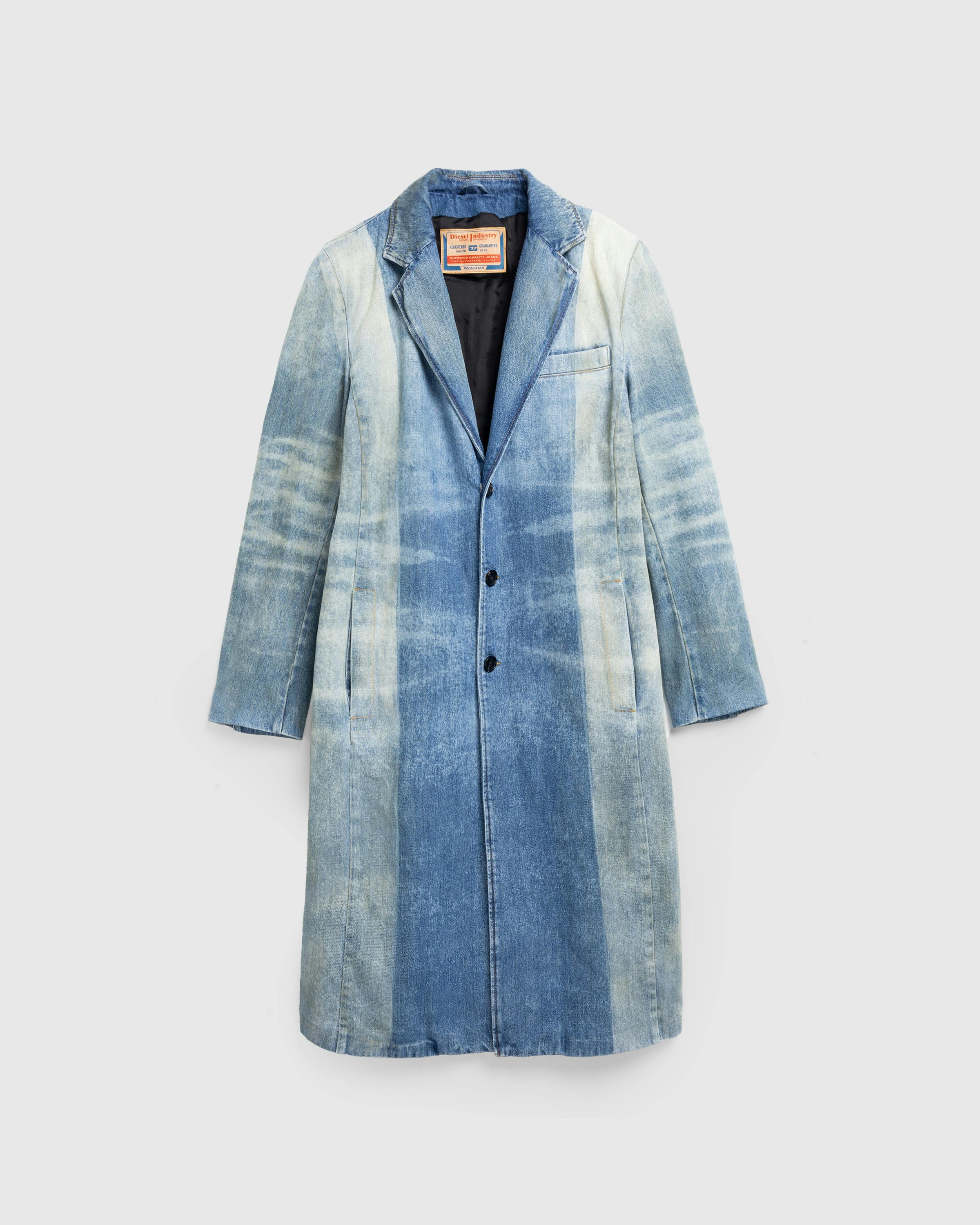 Diesel – Denim Coat Medium Blue - Coats - Blue - Image 1