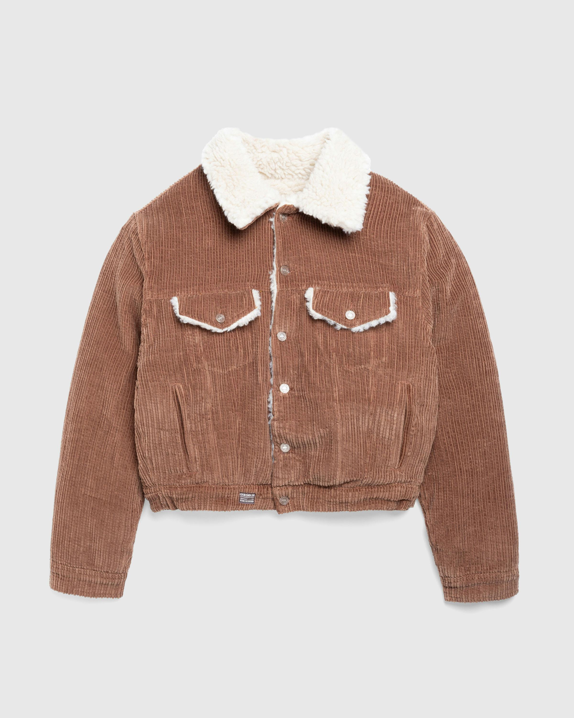 ERL – Sherpa Corduroy Trucker Jacket Brown - Fur & Shearling - Brown - Image 1