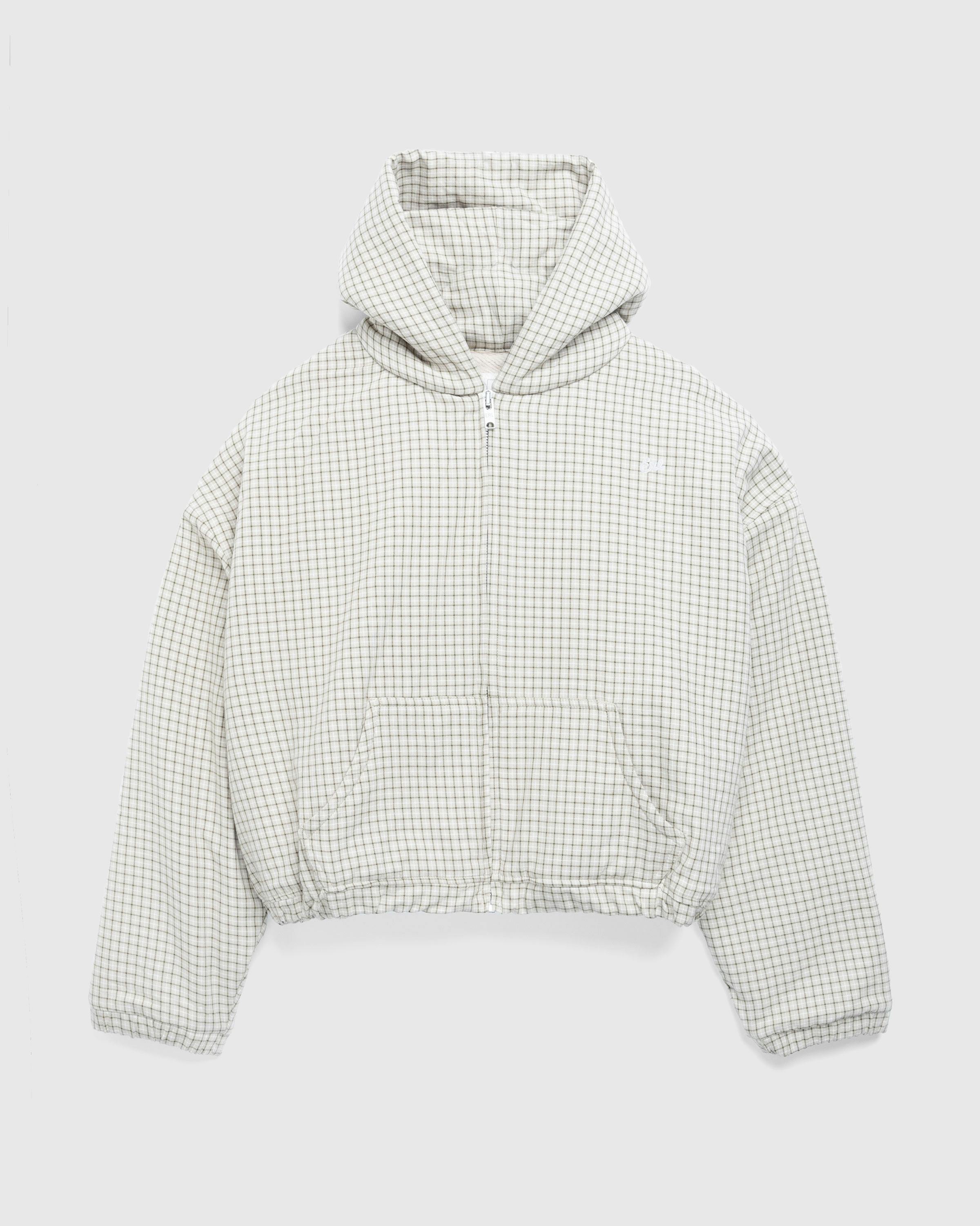 ERL – Plaid Zip Hoodie Beige Check | Highsnobiety Shop