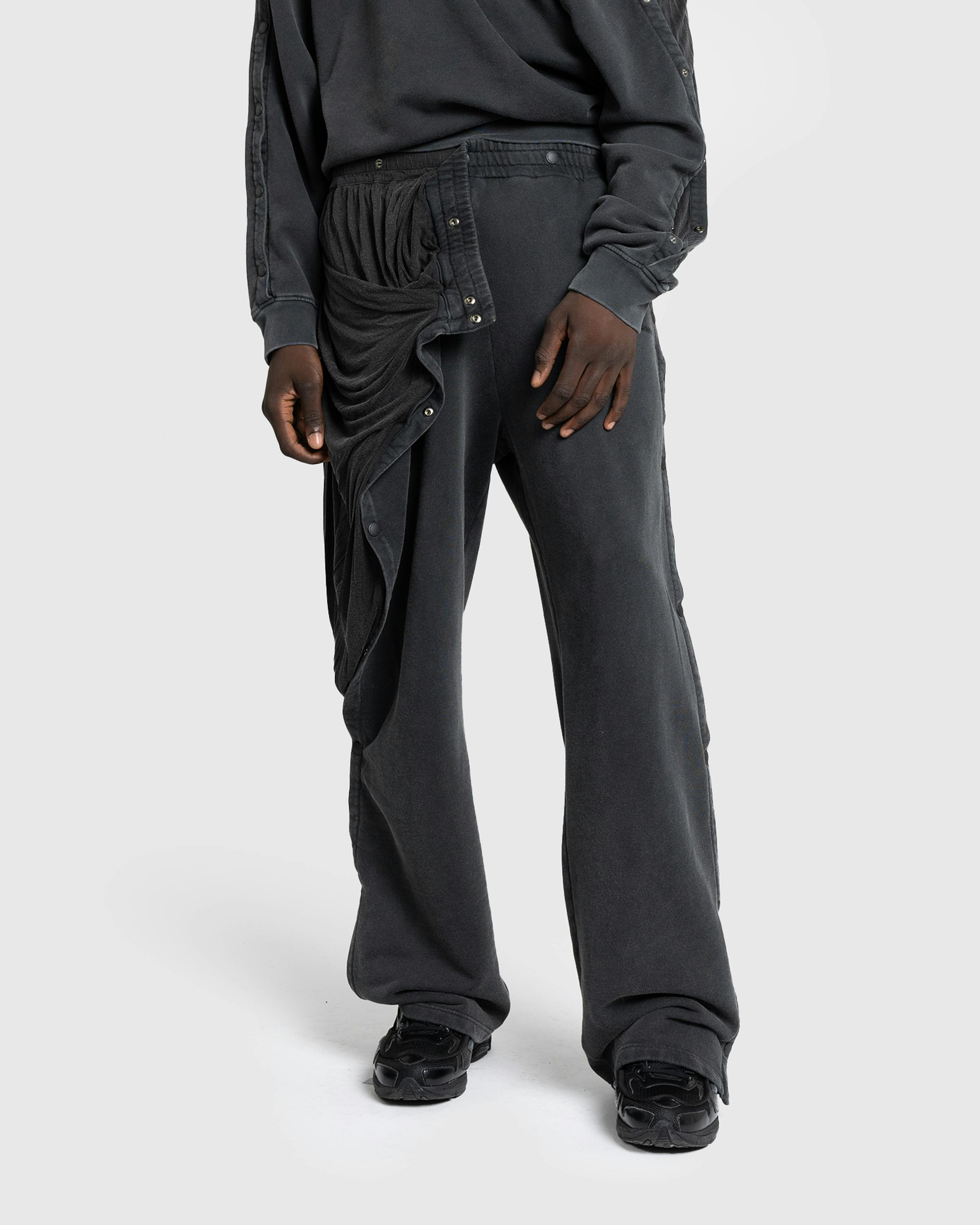 Y/Project – Snap Insert Sweatpants Vintage Black - Sweatpants - Grey - Image 5