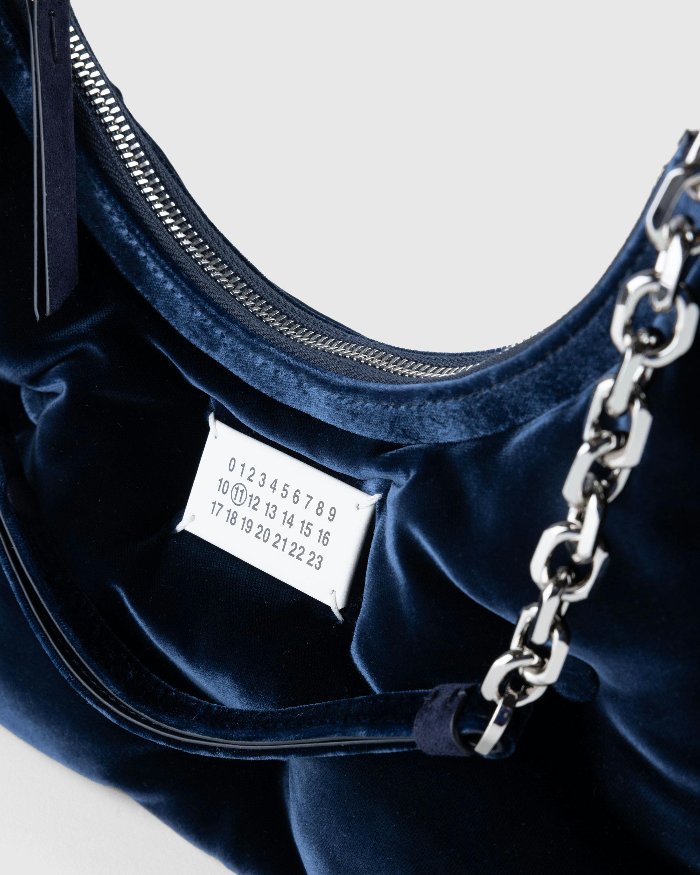 Maison Margiela – Glam Slam Hobo Small Cosmo - Shoulder Bags - Blue - Image 4