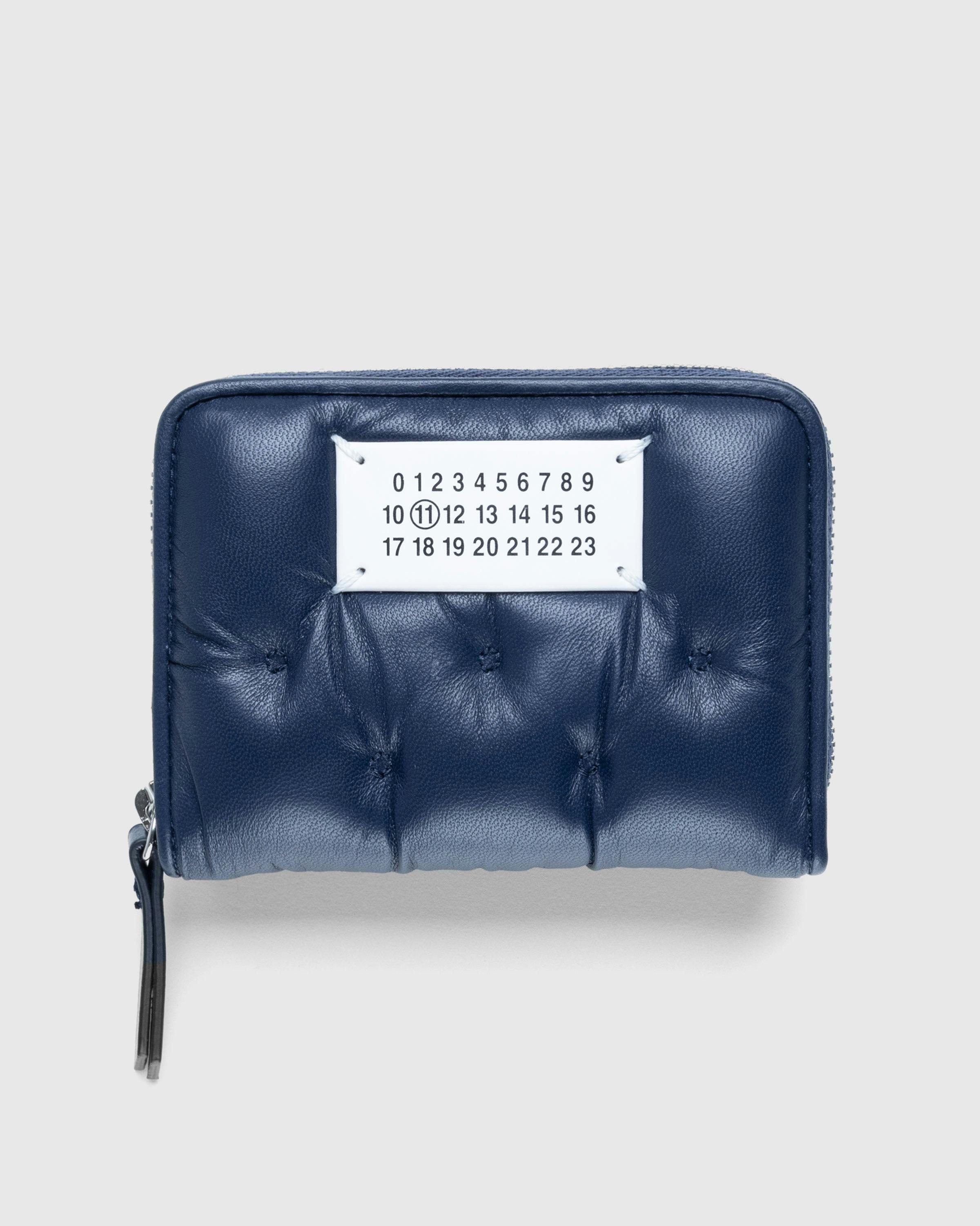 Maison Margiela – Leather Zip Wallet Cosmo - Card Holders - Blue - Image 1