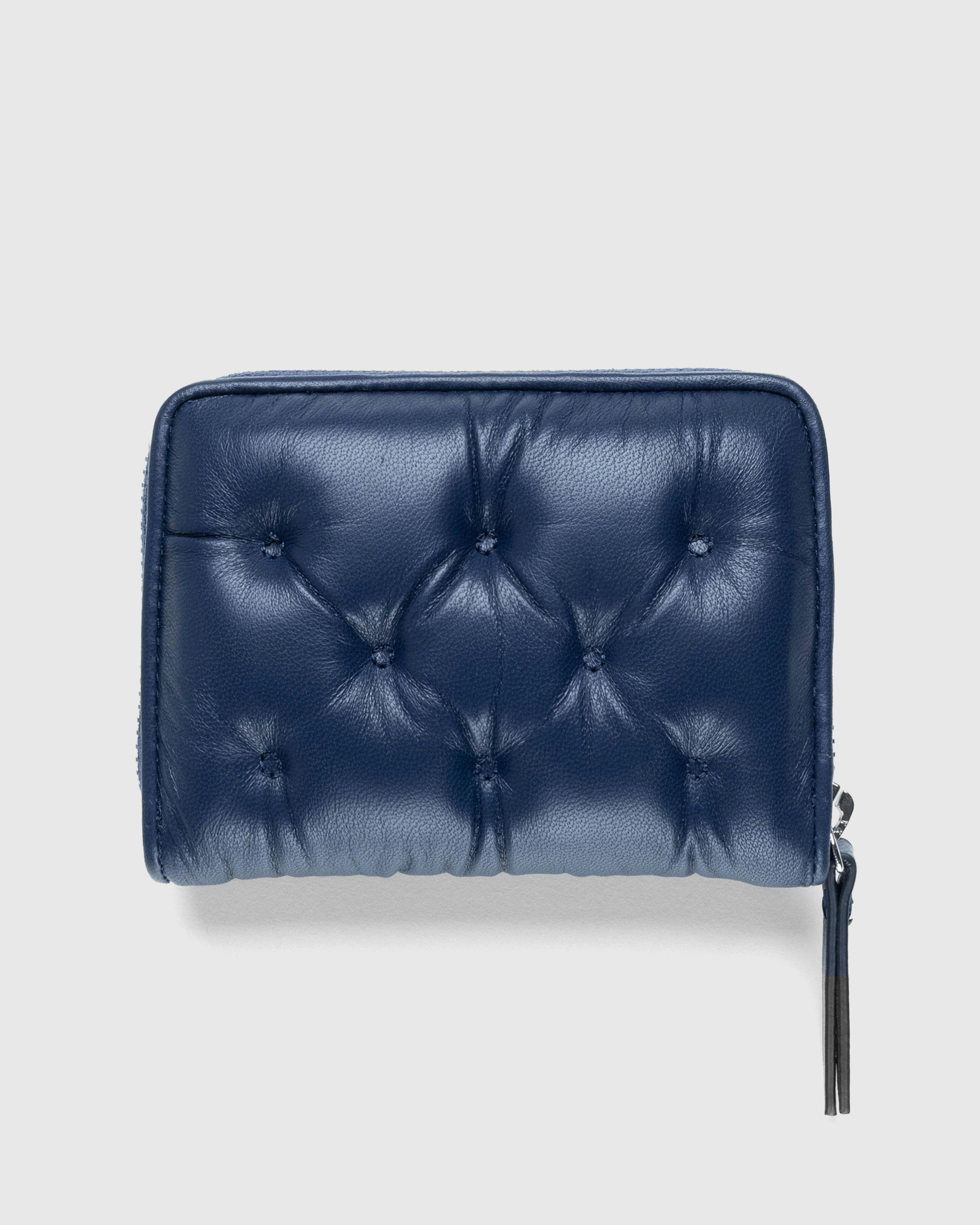 Maison Margiela – Leather Zip Wallet Cosmo - Card Holders - Blue - Image 2