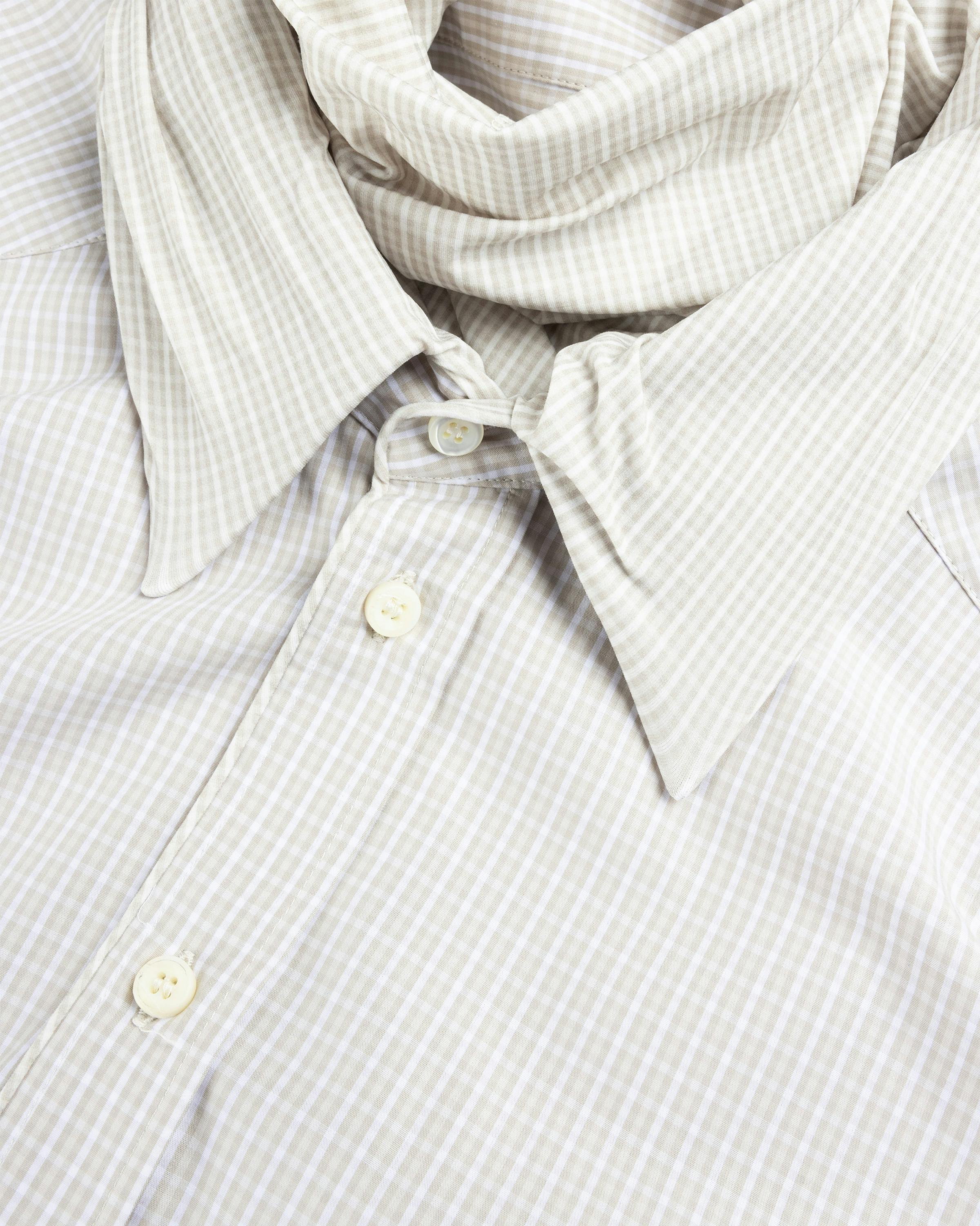 Y/Project – Turtleneck Shirt Beige Check - Turtlenecks - Beige - Image 5