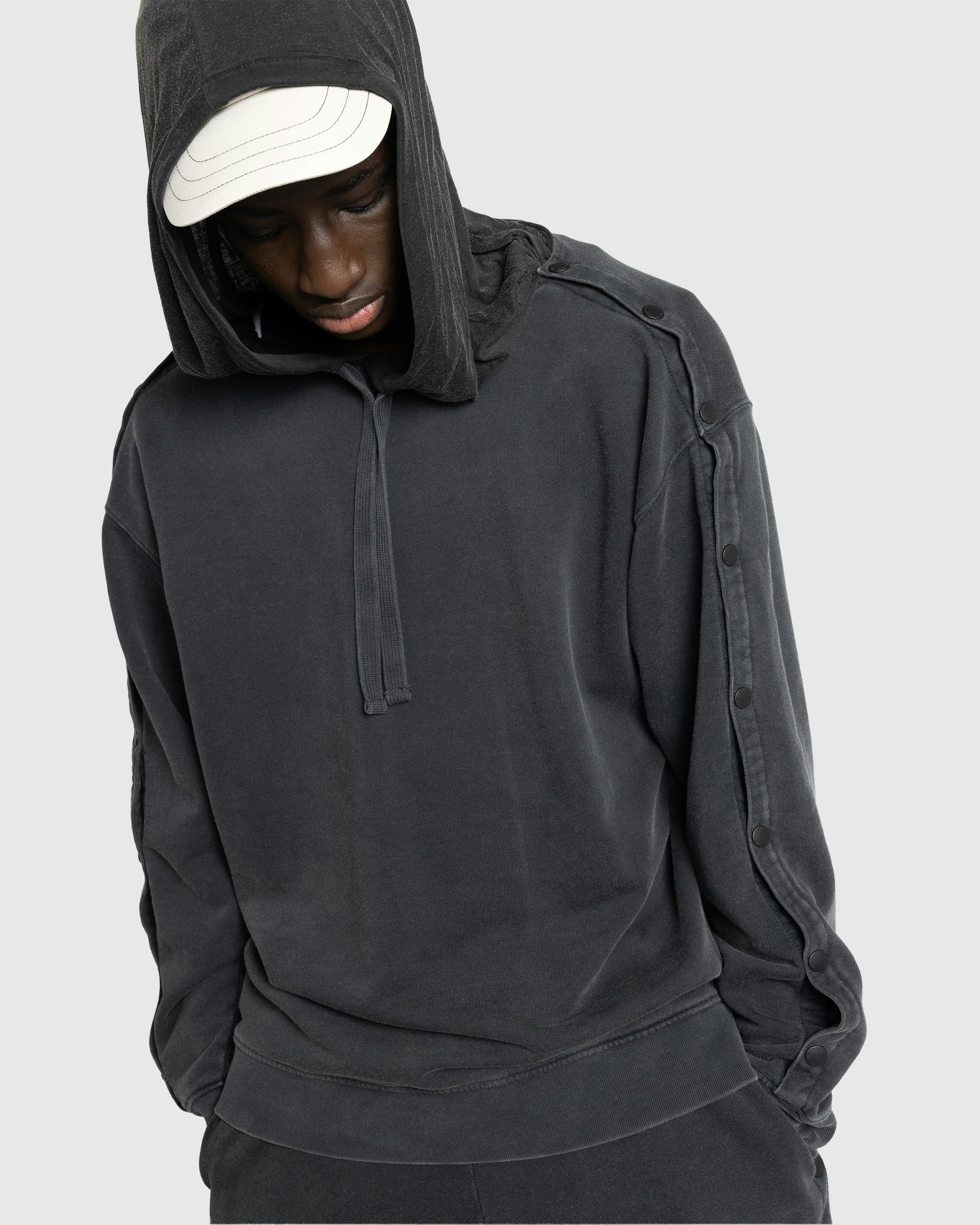 Y/Project – Snap Insert Hoodie Vintage Black - Hoodies - Grey - Image 7