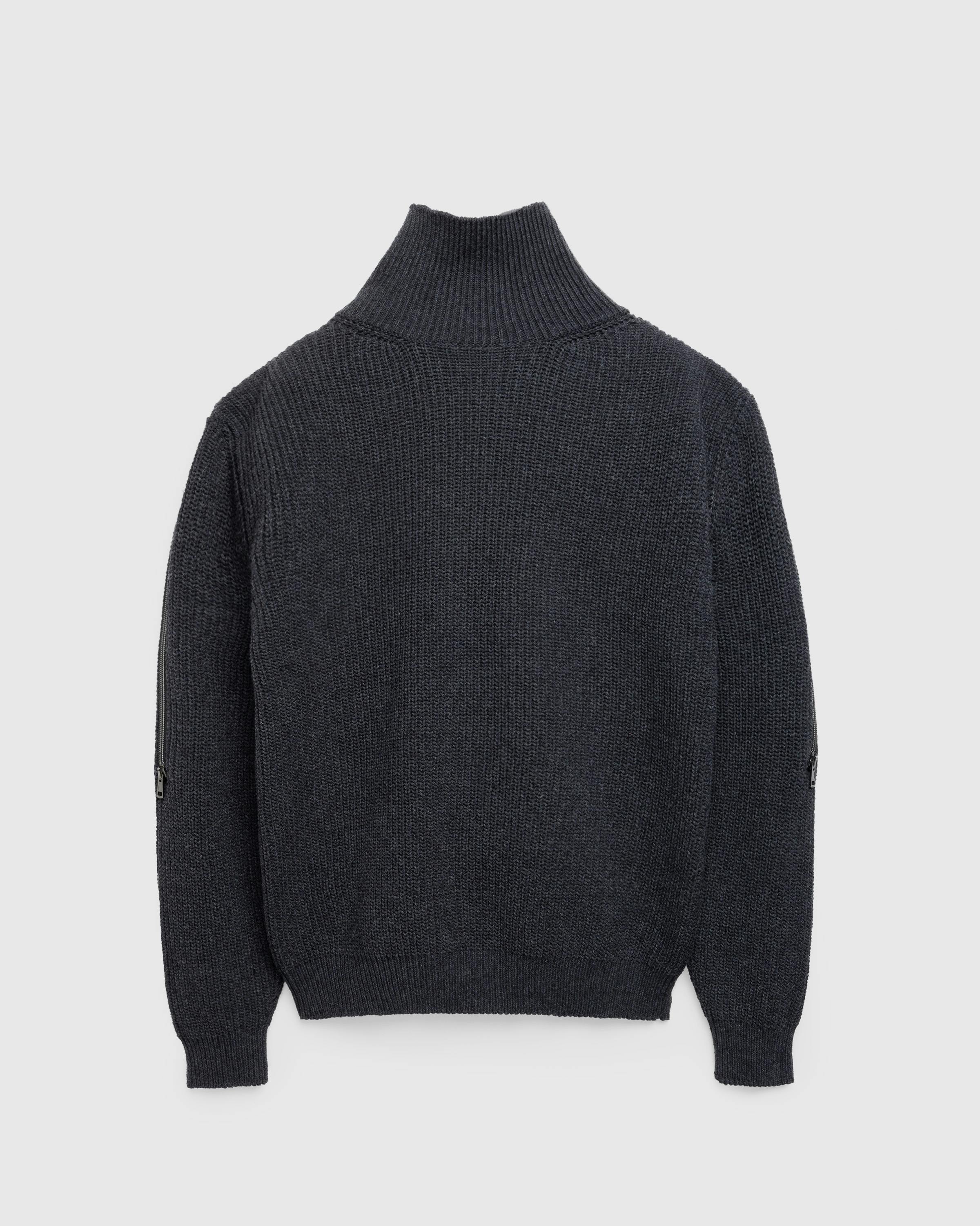 Y/Project – Zip Insert High Neck Pullover Dark Grey - Turtlenecks - Grey - Image 1