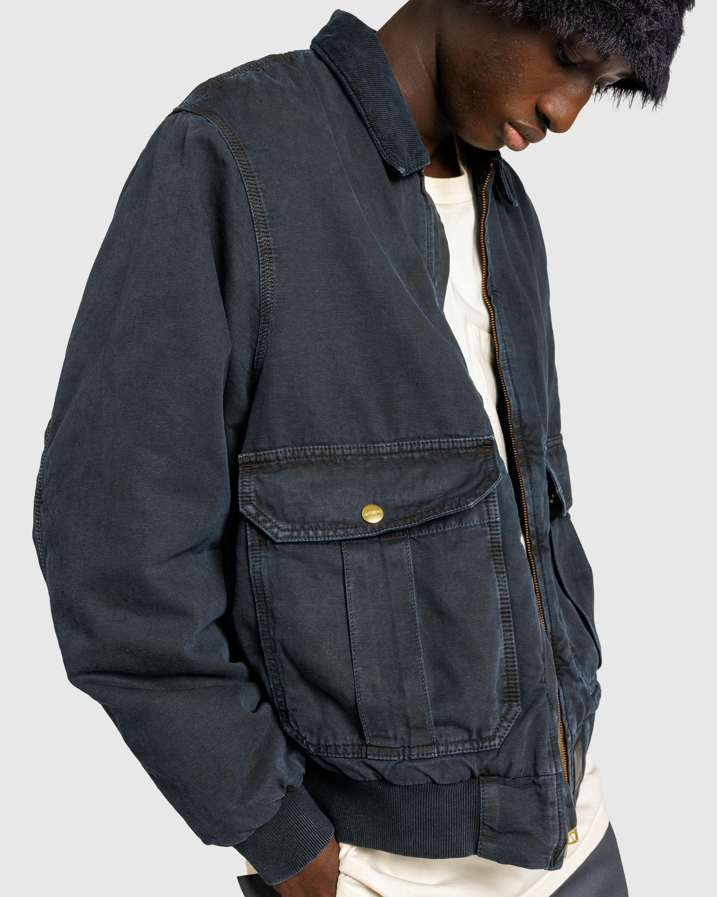 Carhartt WIP – Stanton Jacket Black/Black/Stone Dyed - Jackets - Black - Image 7