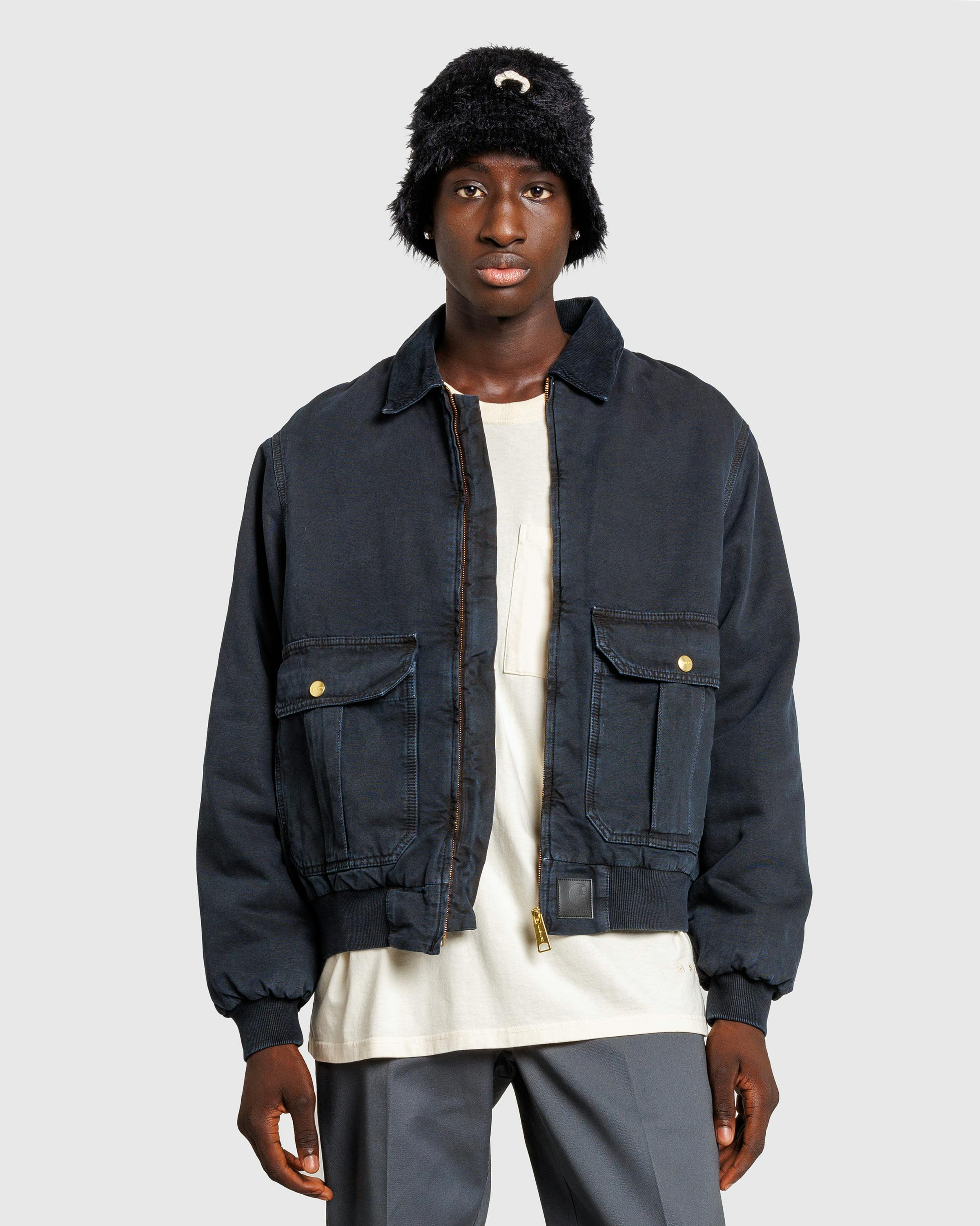 Carhartt WIP – Stanton Jacket Black/Black/Stone Dyed - Jackets - Black - Image 2