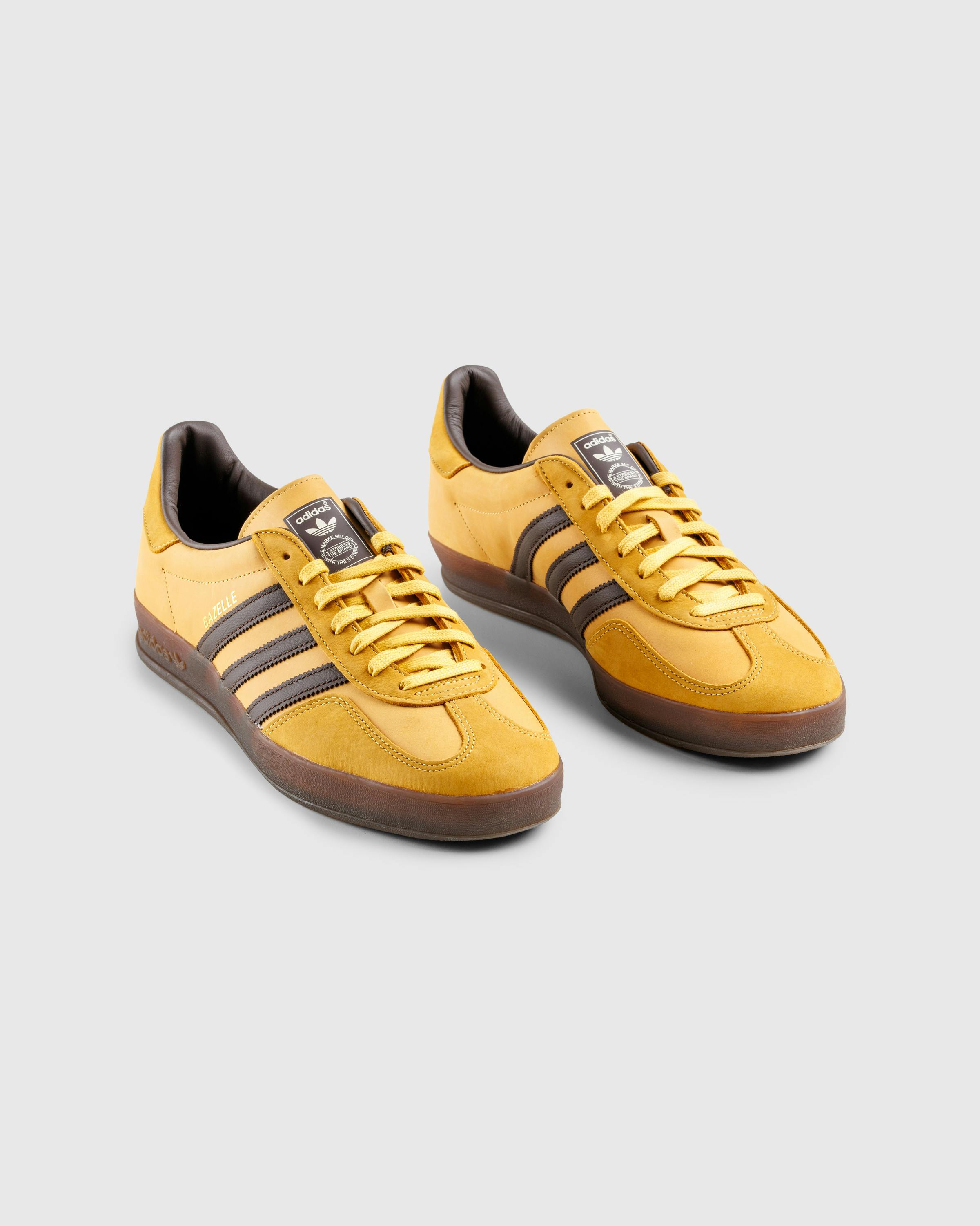 Adidas – Gazelle Indoor Oat/Dark Brown - Low Top Sneakers - Yellow - Image 6