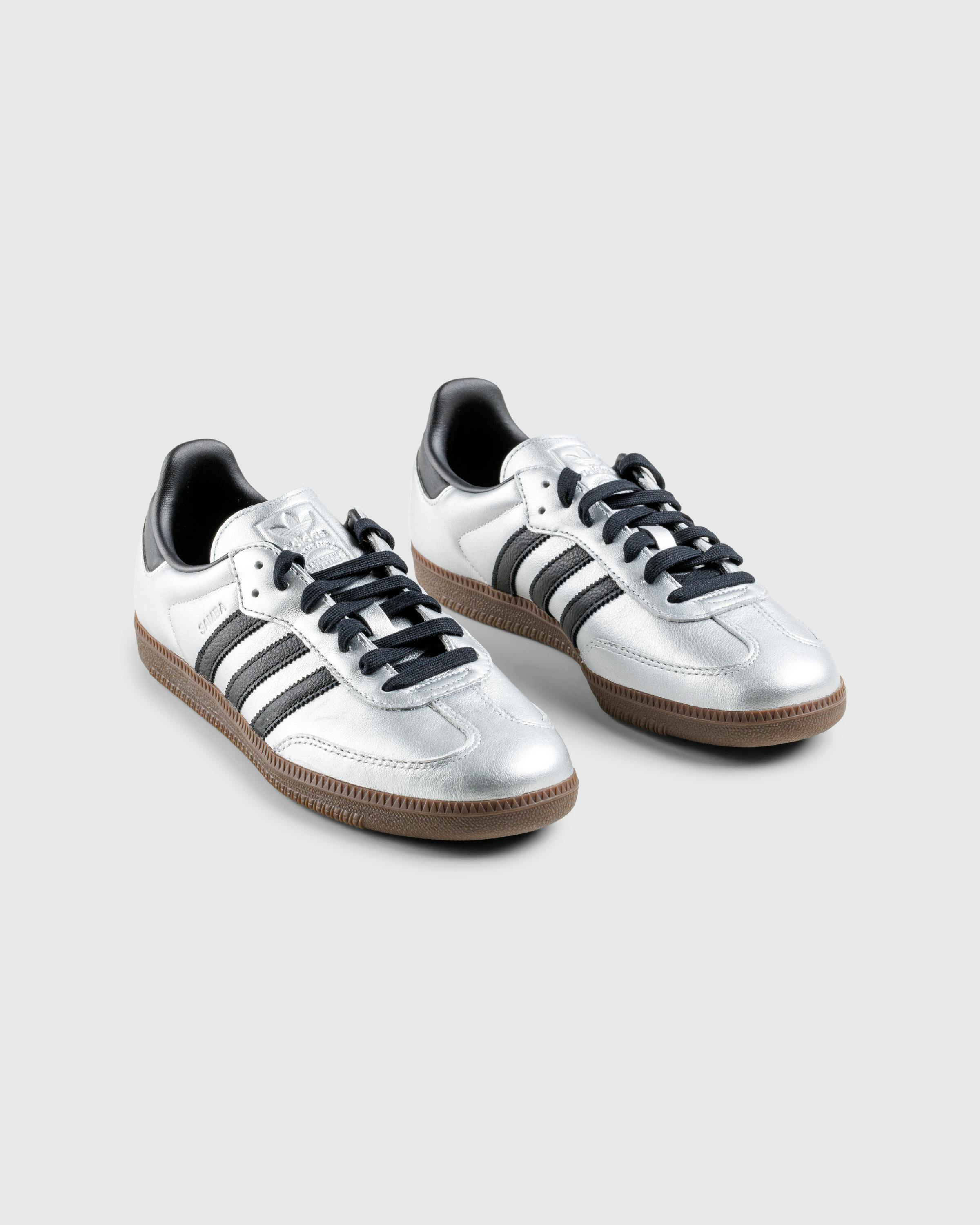 Adidas – Samba OG W Metallic Silver/Core Black/Gum - Low Top Sneakers - Silver - Image 6