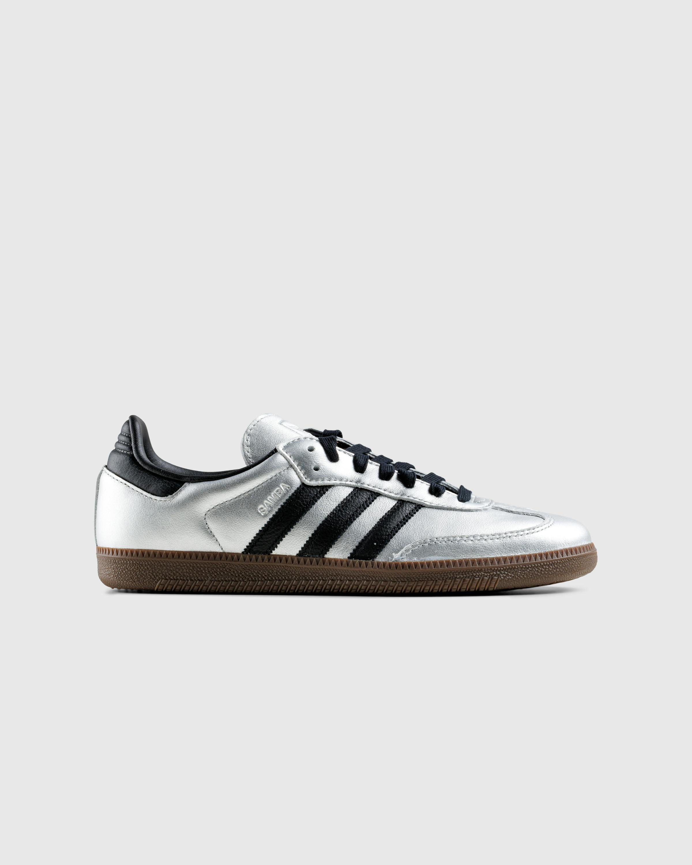 Adidas – Samba OG W Metallic Silver/Core Black/Gum - Low Top Sneakers - Silver - Image 1