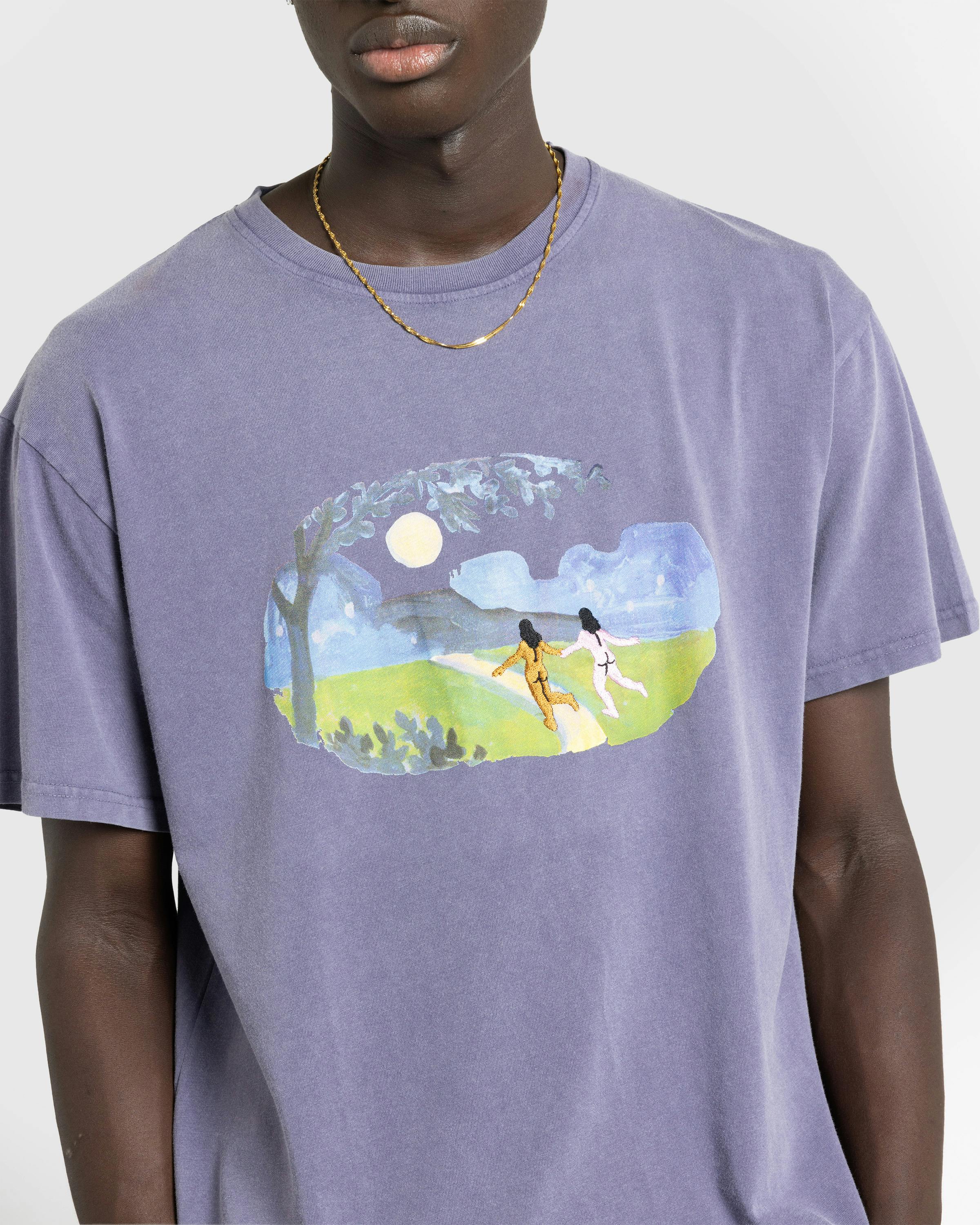 Carne Bollente – Lunar Lovers' Lane T-Shirt Lavender - T-Shirts - Purple - Image 5