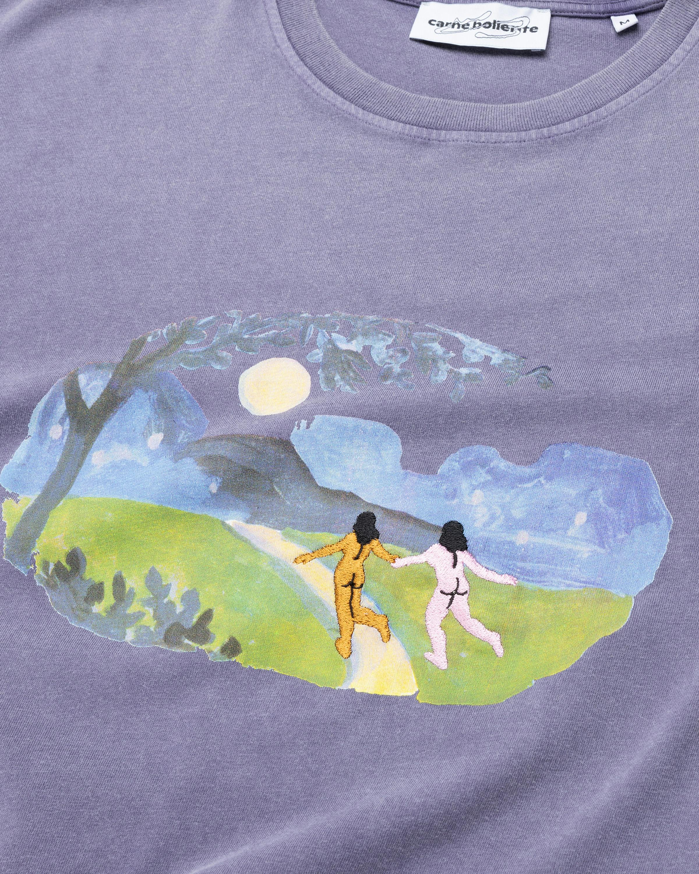 Carne Bollente – Lunar Lovers' Lane T-Shirt Lavender - T-Shirts - Purple - Image 6