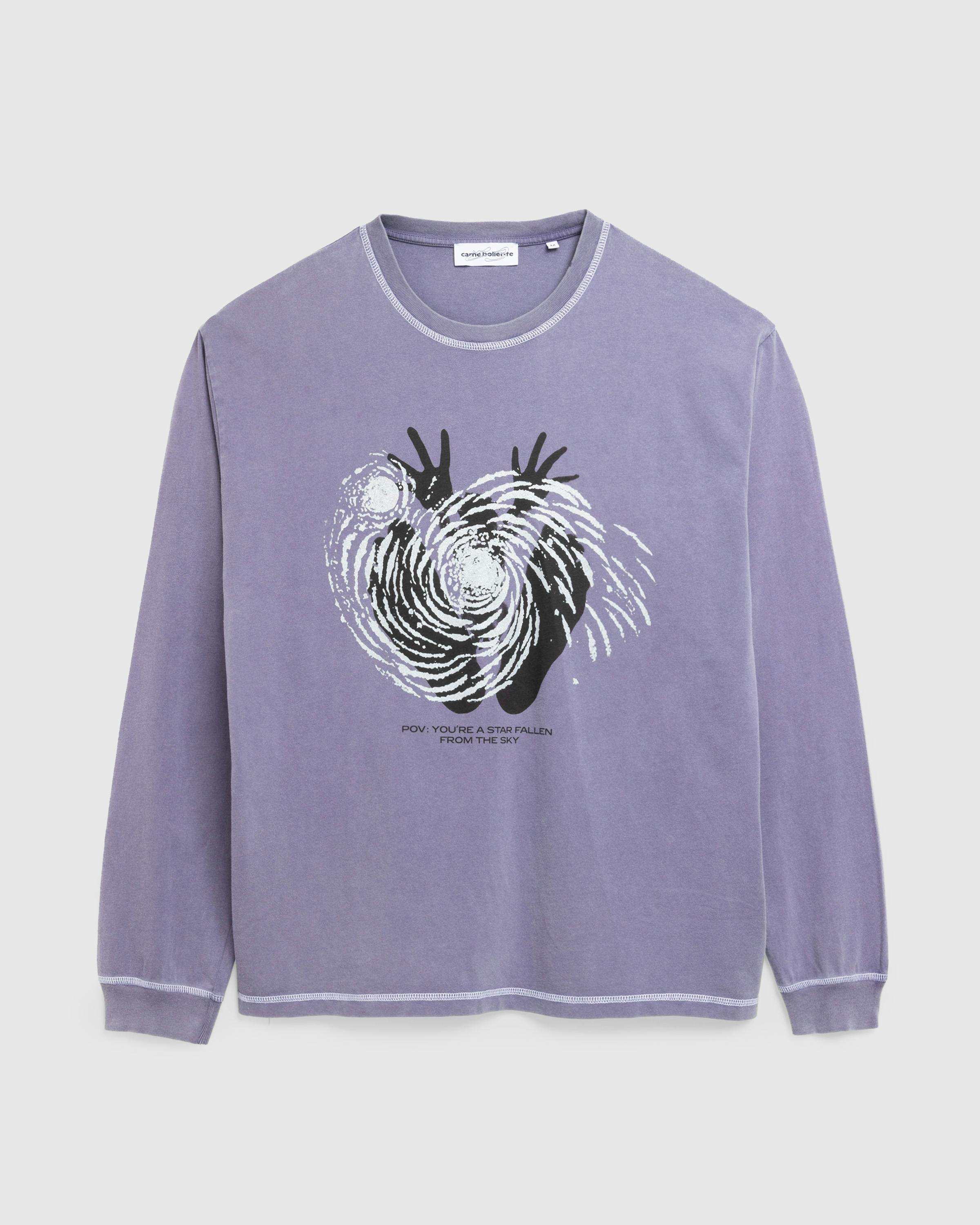 Carne Bollente – Fell From The Sky Long-Sleeve Lavender - Longsleeves - Purple - Image 1