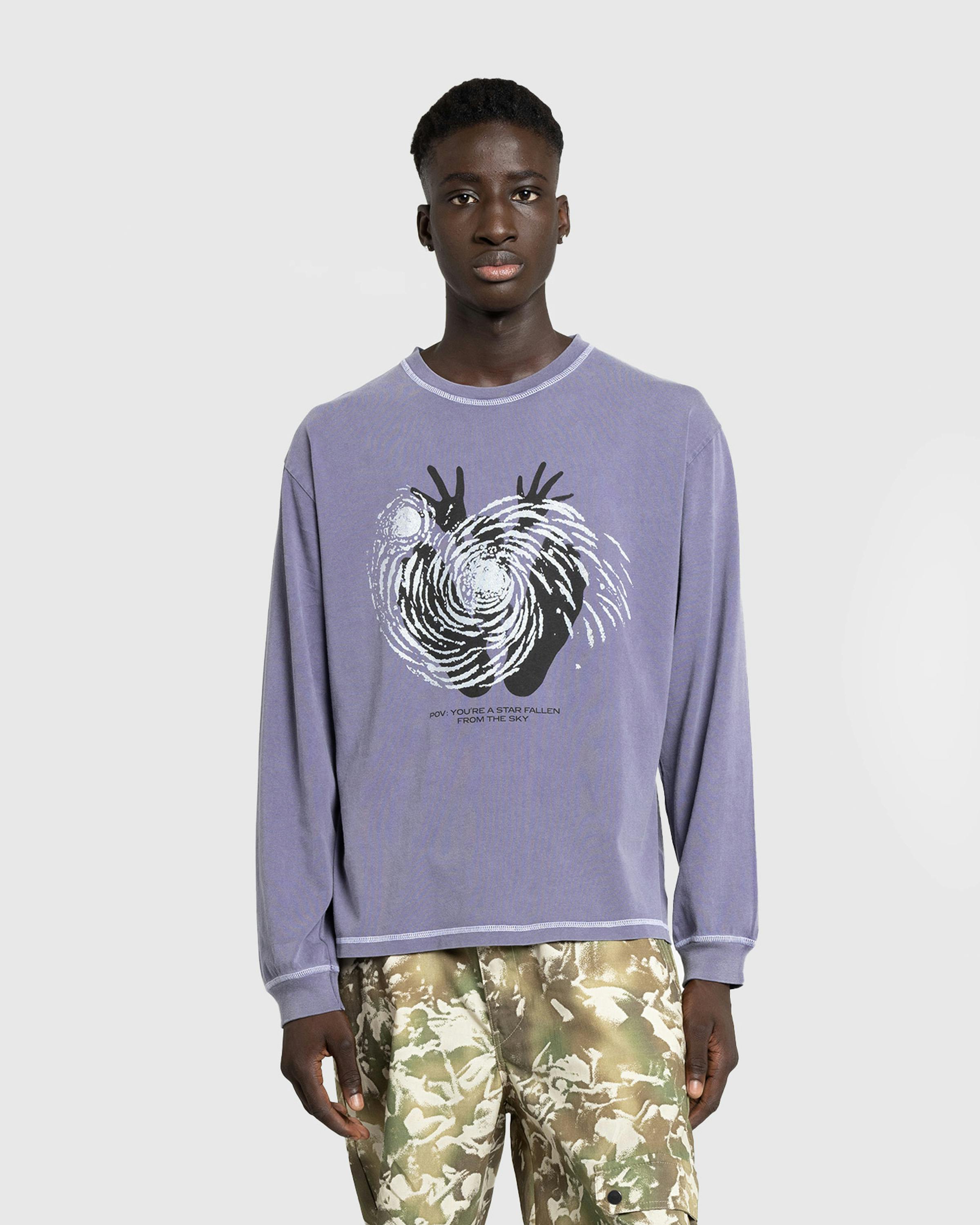 Carne Bollente – Fell From The Sky Long-Sleeve Lavender - Longsleeves - Purple - Image 2