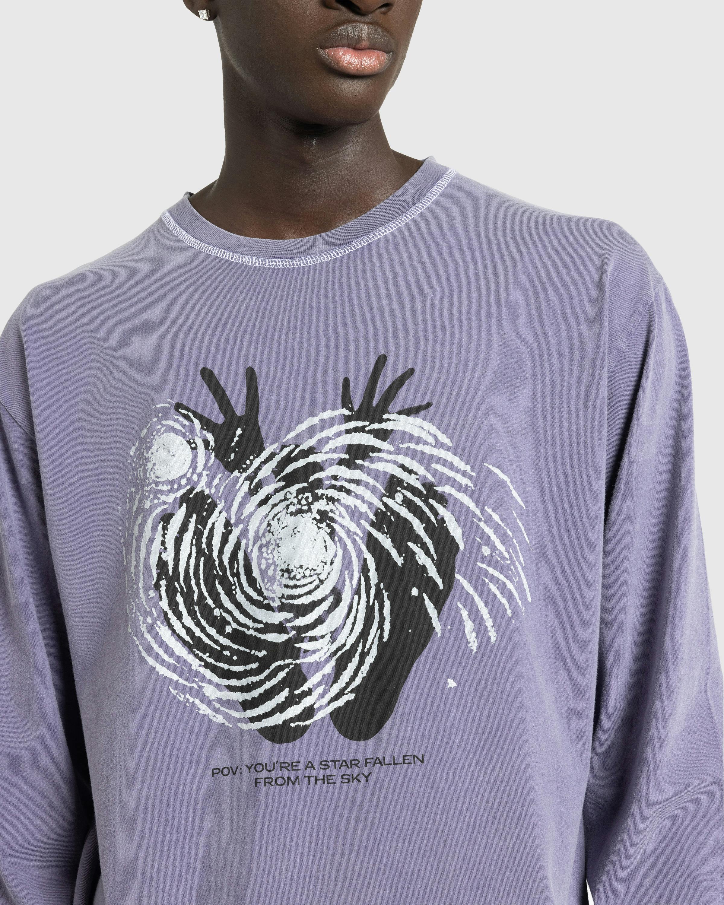 Carne Bollente – Fell From The Sky Long-Sleeve Lavender - Longsleeves - Purple - Image 5