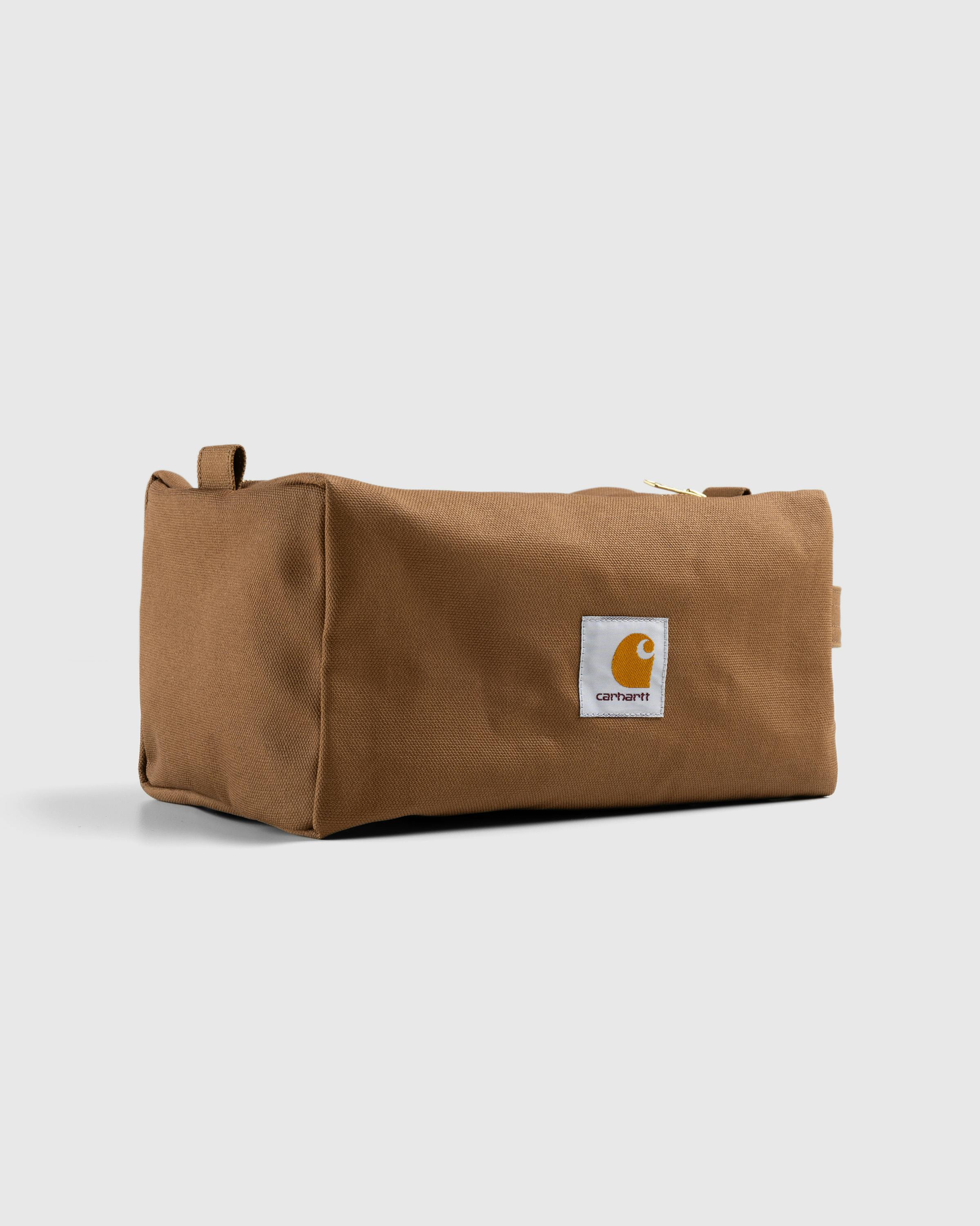 Carhartt WIP – Canvas Washbag Hamilton Brown - Bag Accessories - Brown - Image 3