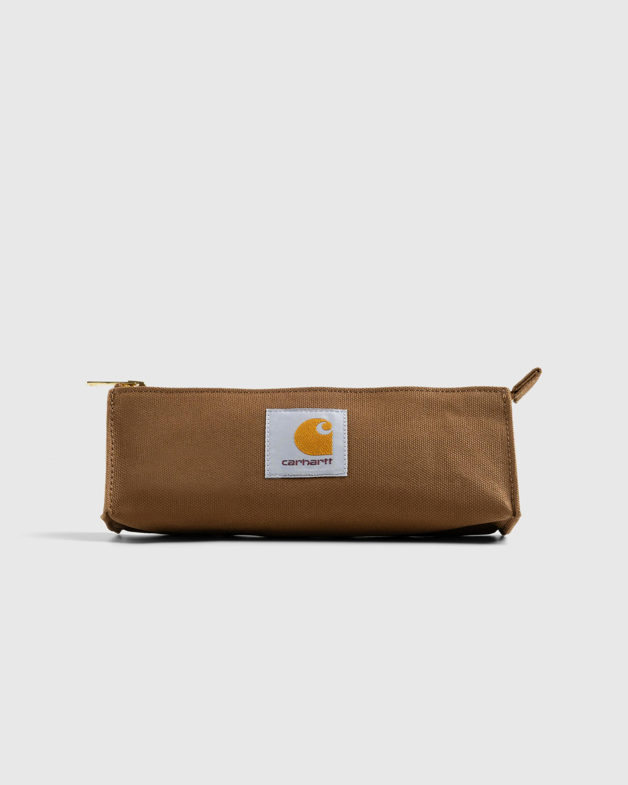 Carhartt WIP – Canvas Pencil Case - Pens - Brown - Image 1