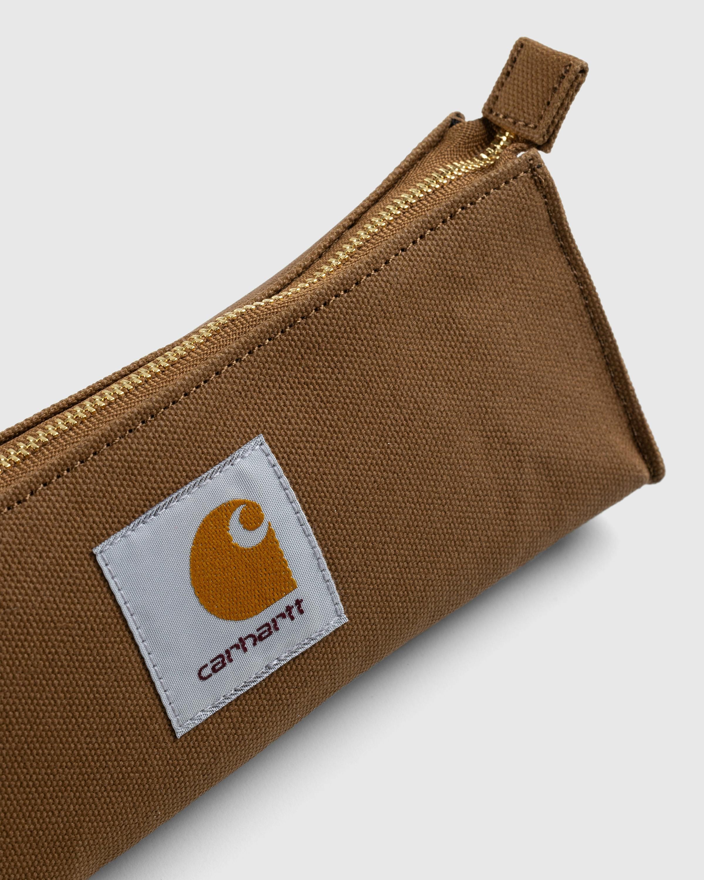 Carhartt WIP – Canvas Pencil Case - Pens - Brown - Image 3