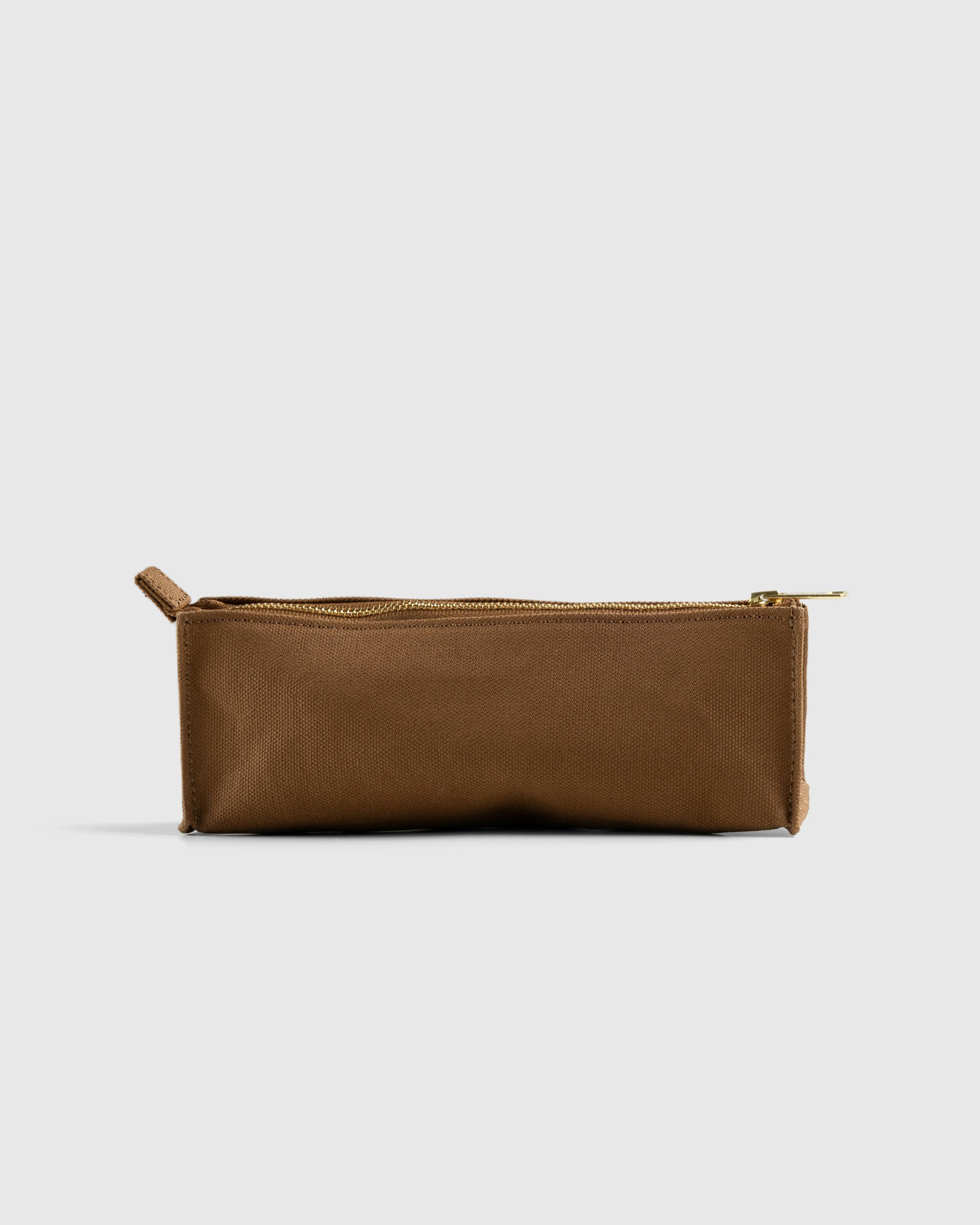 Carhartt WIP – Canvas Pencil Case - Pens - Brown - Image 4