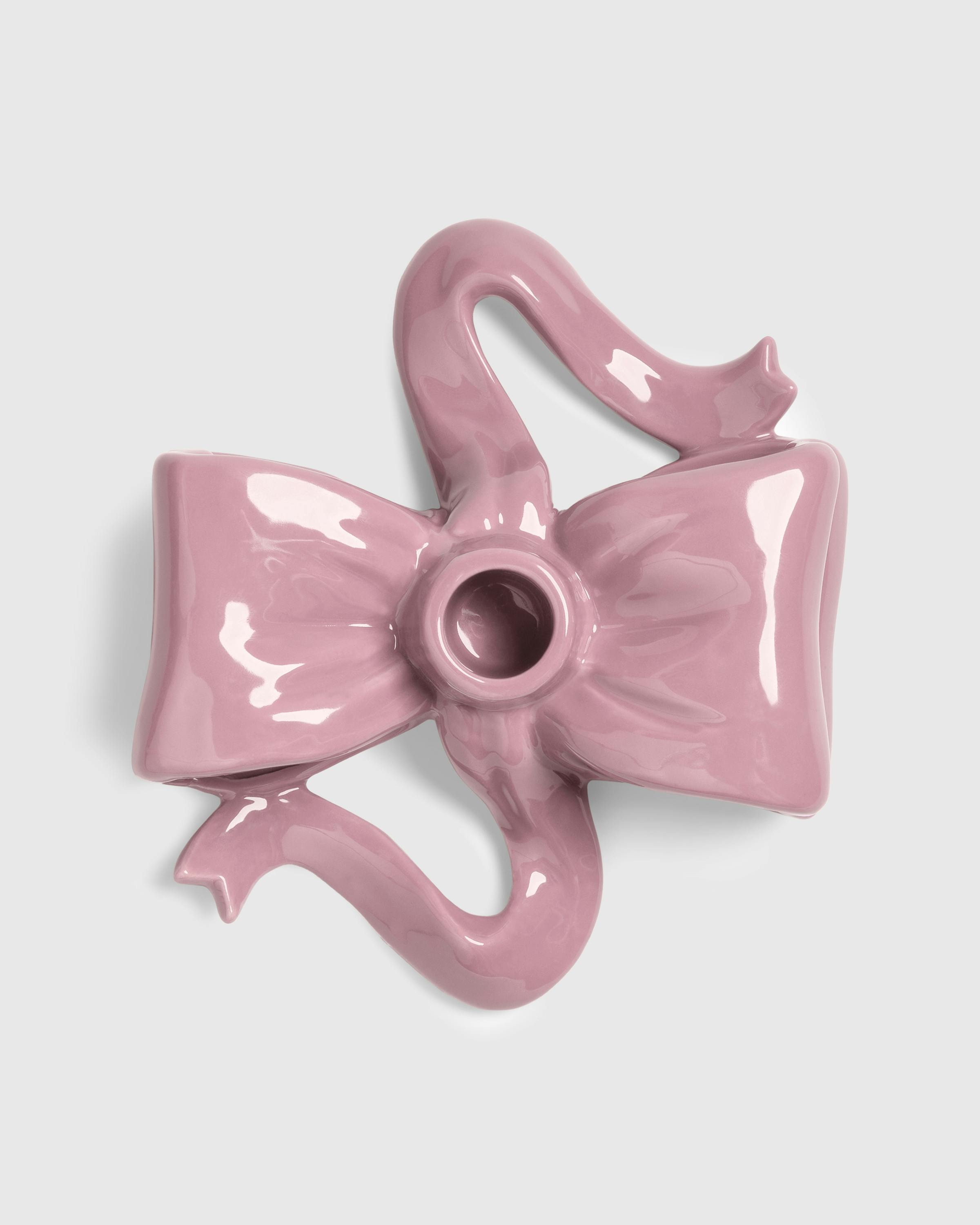 &Klevering – Candle Holder Ribbon Pink - Candles & Fragrances - Pink - Image 3