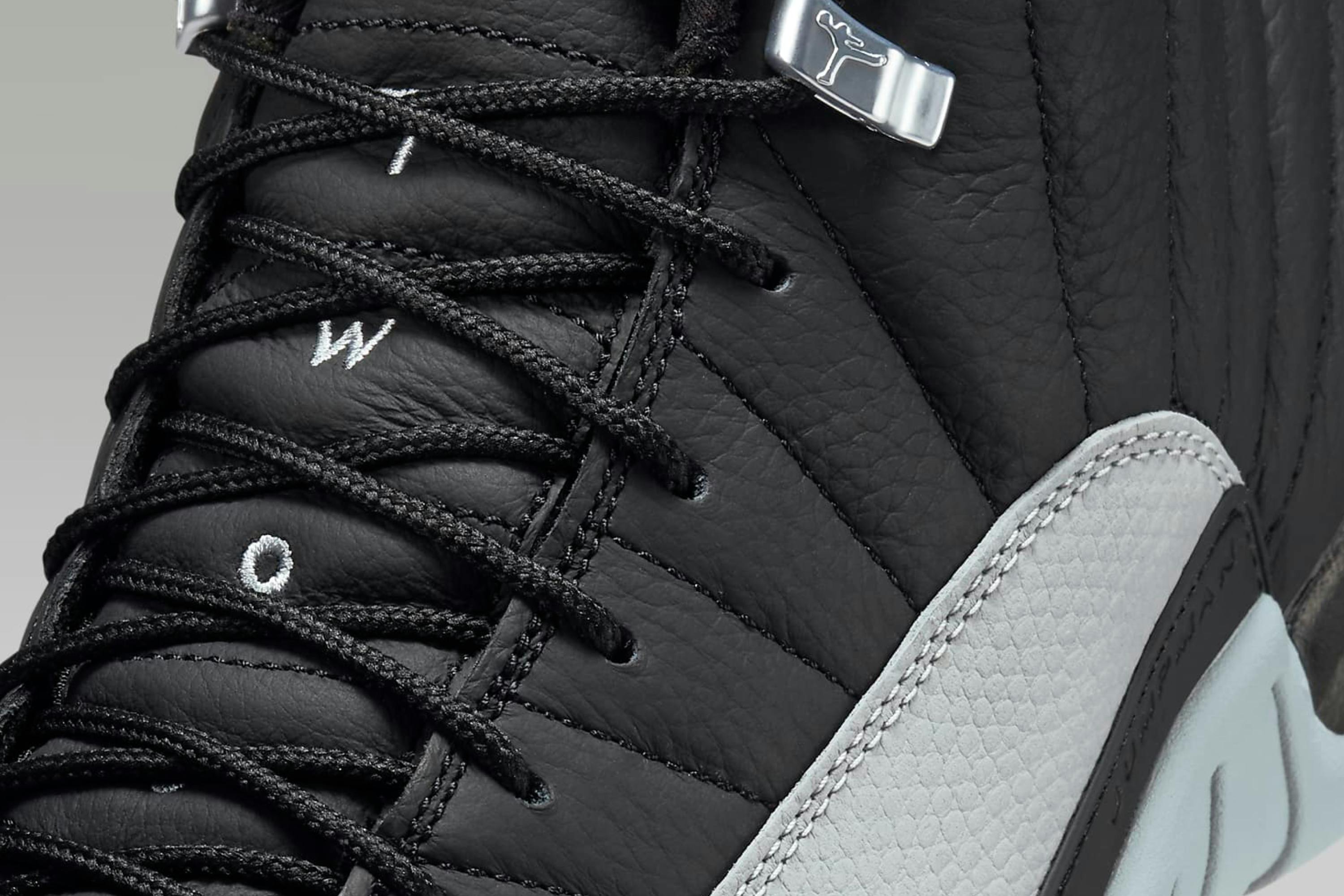 Air Jordan 12 Retro Black and Wolf Grey Nike Sneaker News Release Streetwear Fashion Basketball Shoes