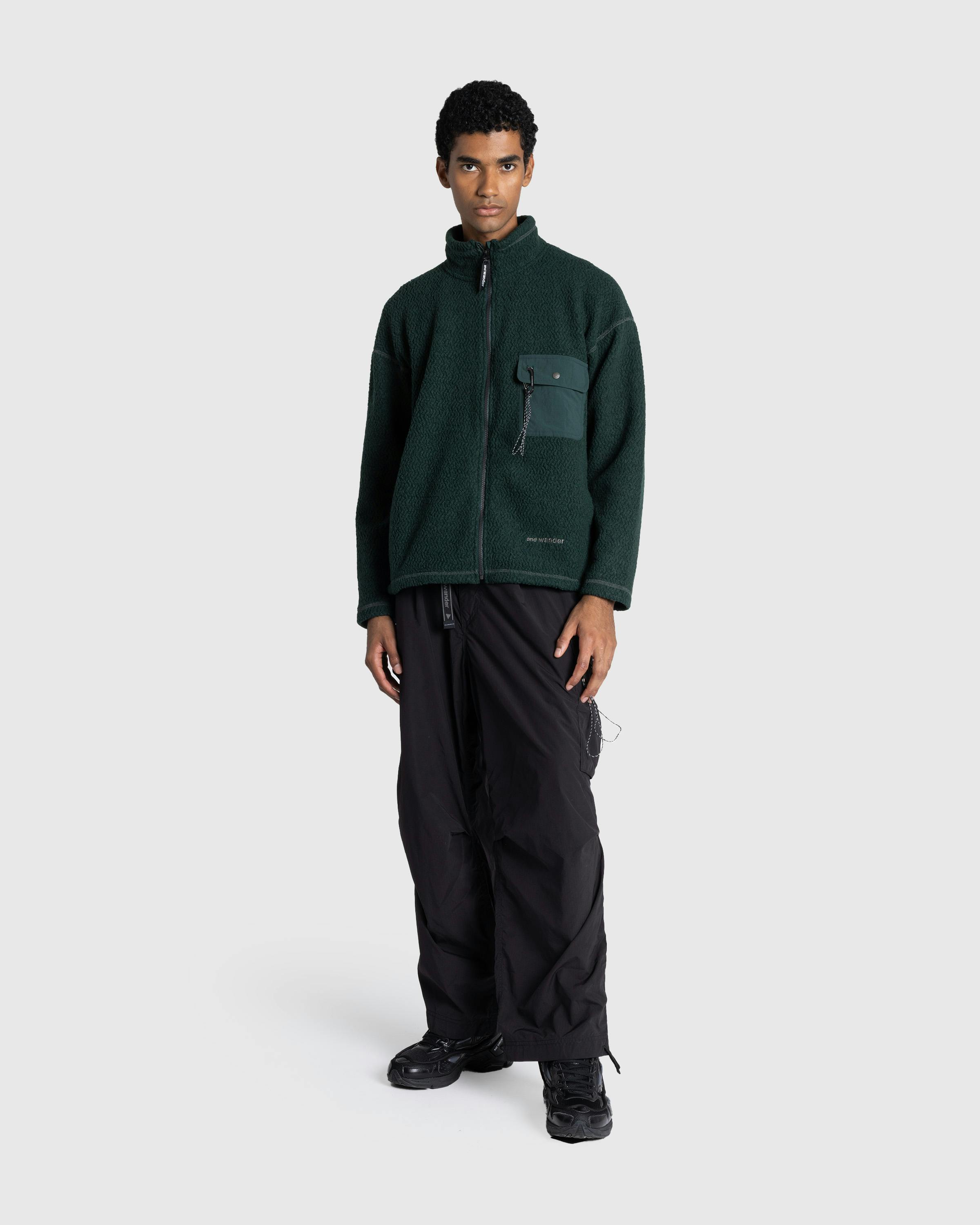 And Wander – Oversized Cargo Pants Black - Cargo Pants - Black - Image 3