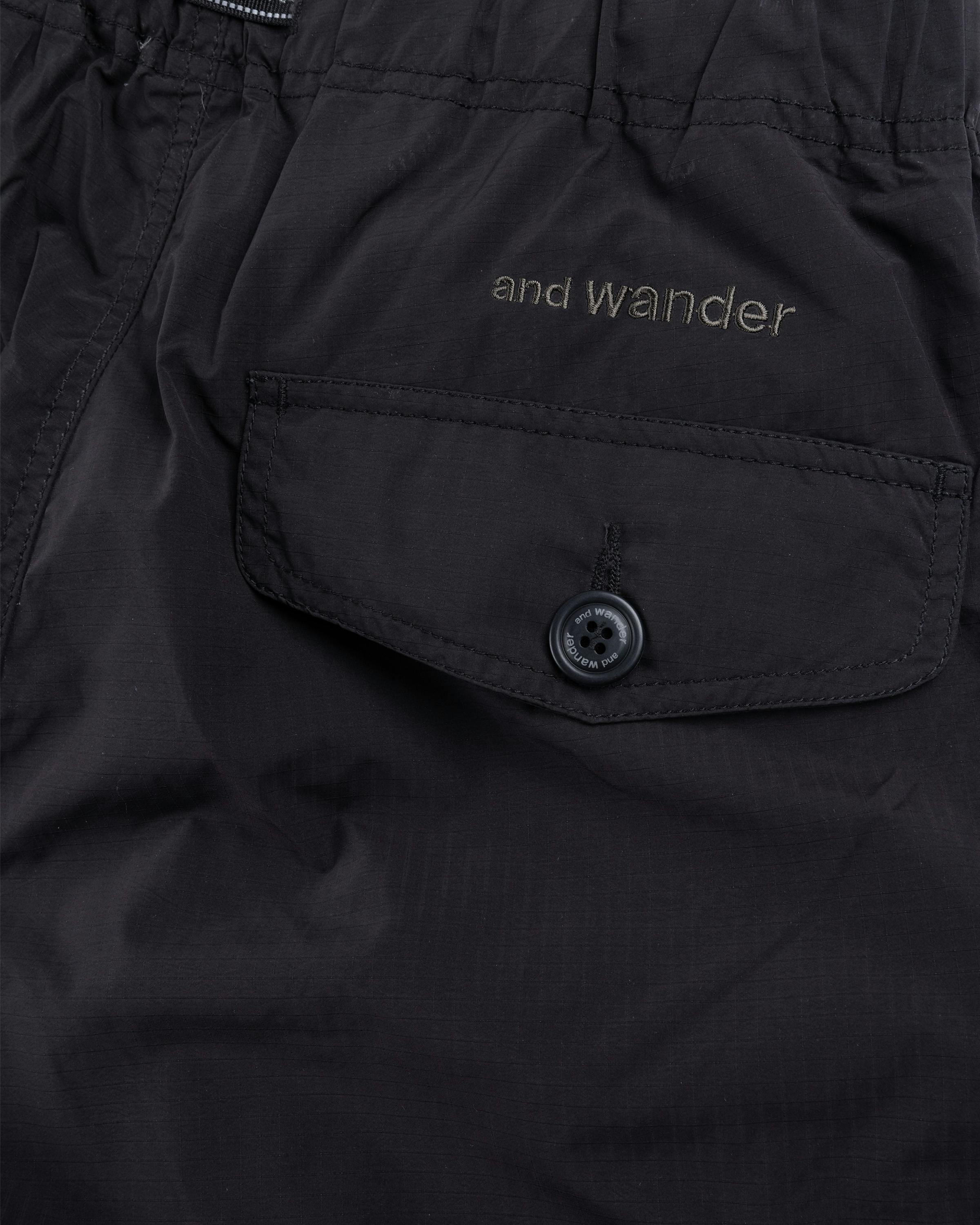 And Wander – Oversized Cargo Pants Black - Cargo Pants - Black - Image 4