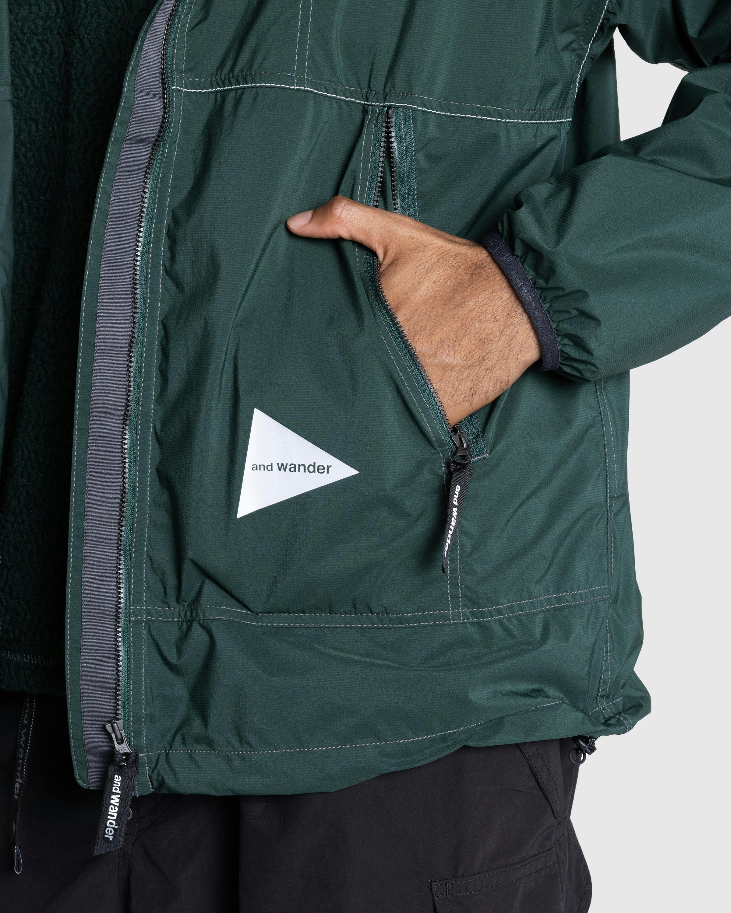 And Wander – Pertex Wind Jacket Green - Windbreakers - Green - Image 4