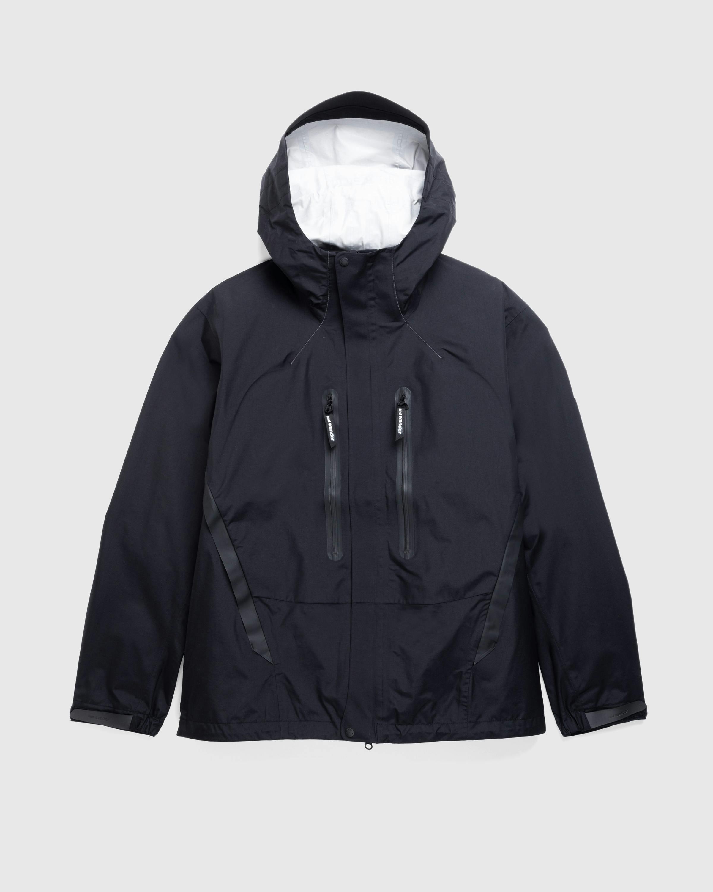 And Wander – 2.5L Hiker Rain Jacket Black - Windbreakers - Black - Image 1