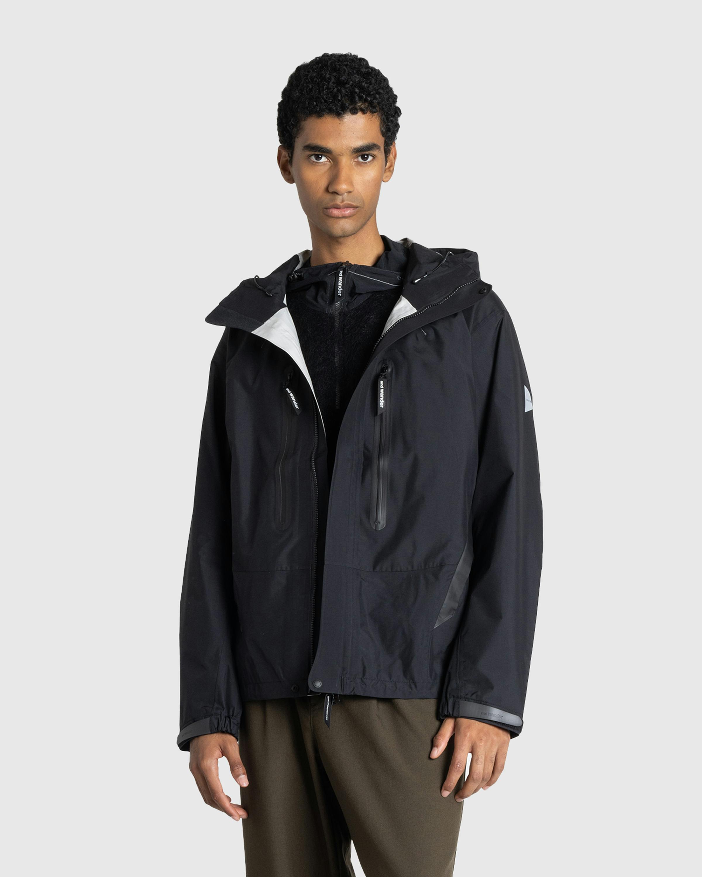 And Wander – 2.5L Hiker Rain Jacket Black - Windbreakers - Black - Image 2